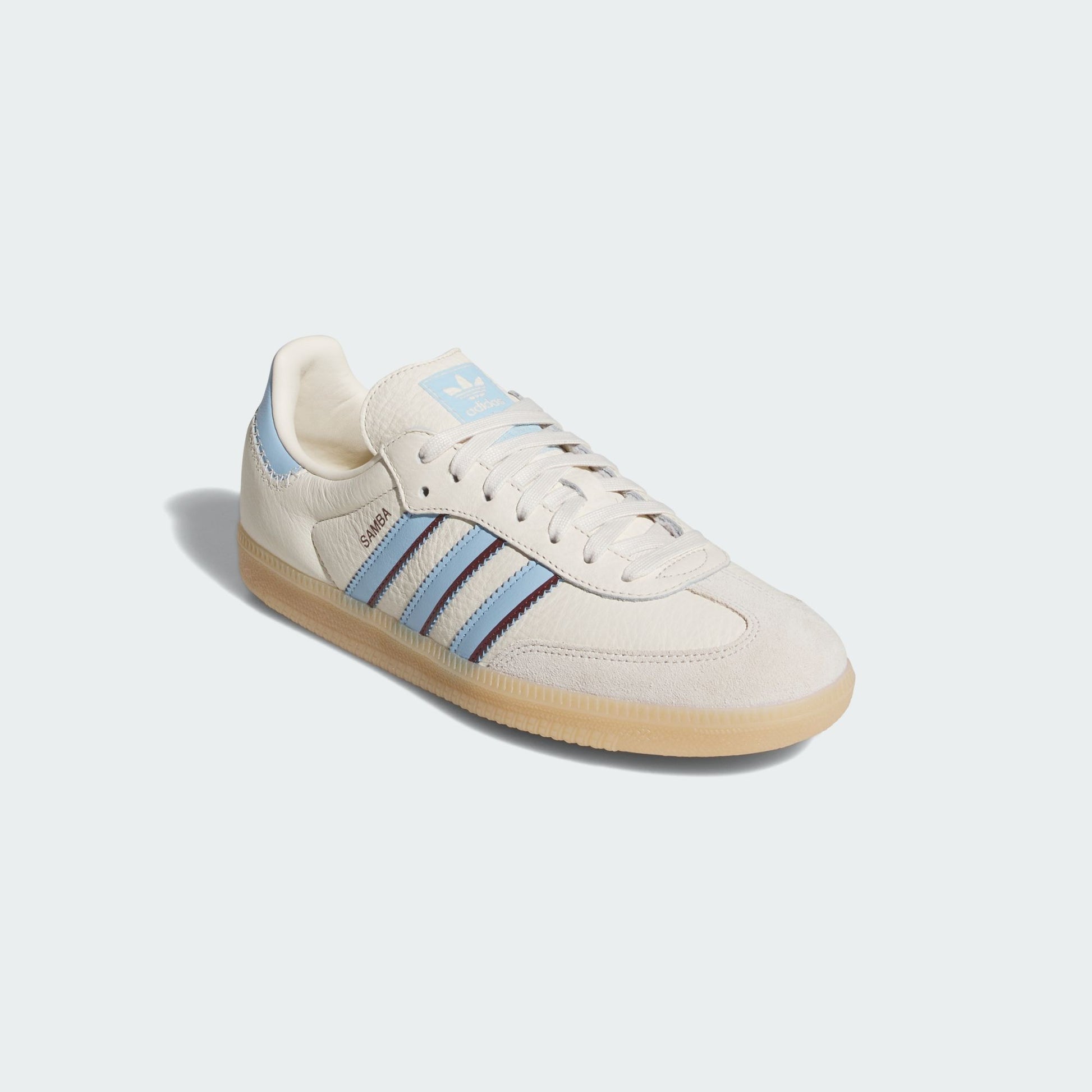 adidas Samba OG Wonder White Clear Sky Shadow Red