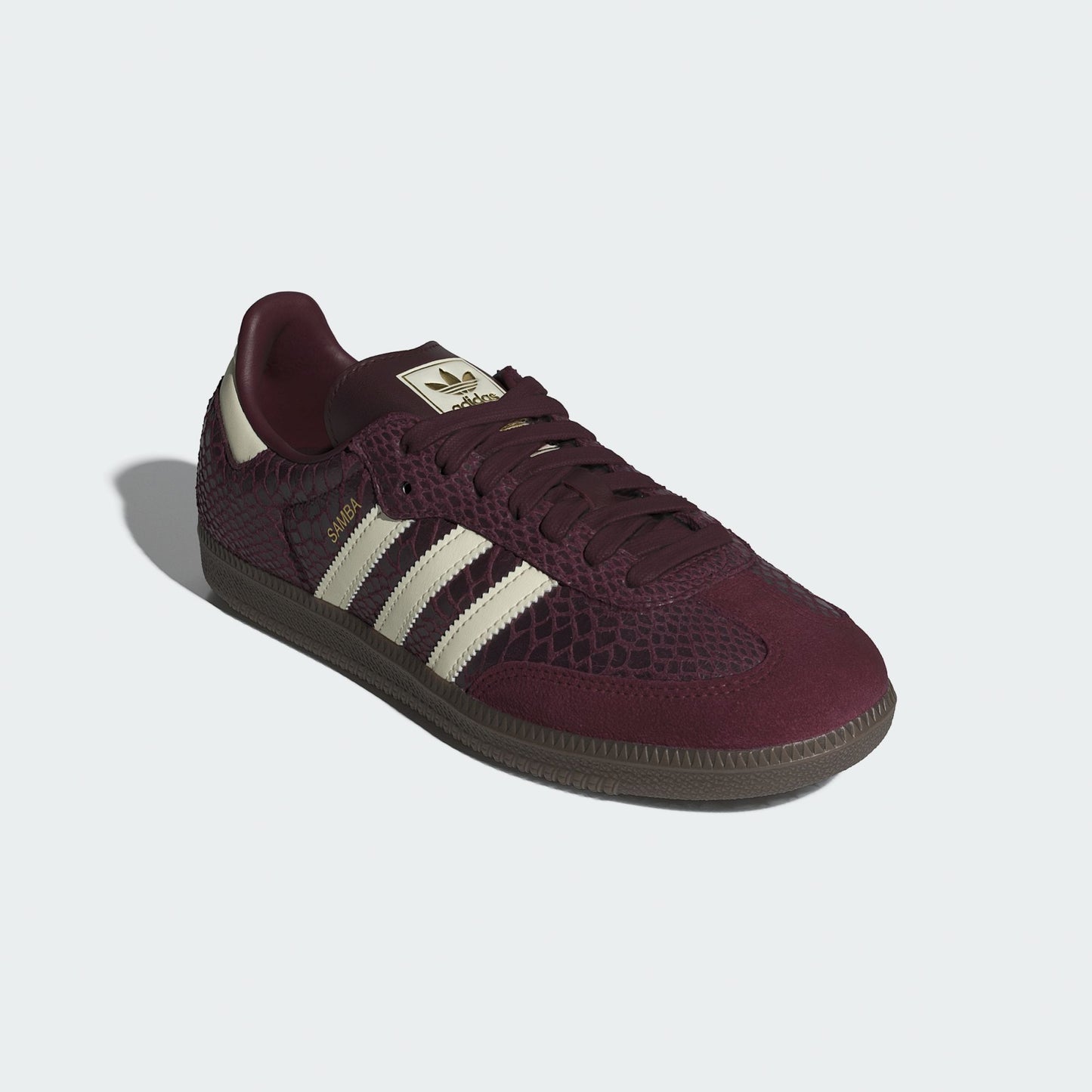 adidas Samba OG Snakeskin Maroon Cream White (Women's)