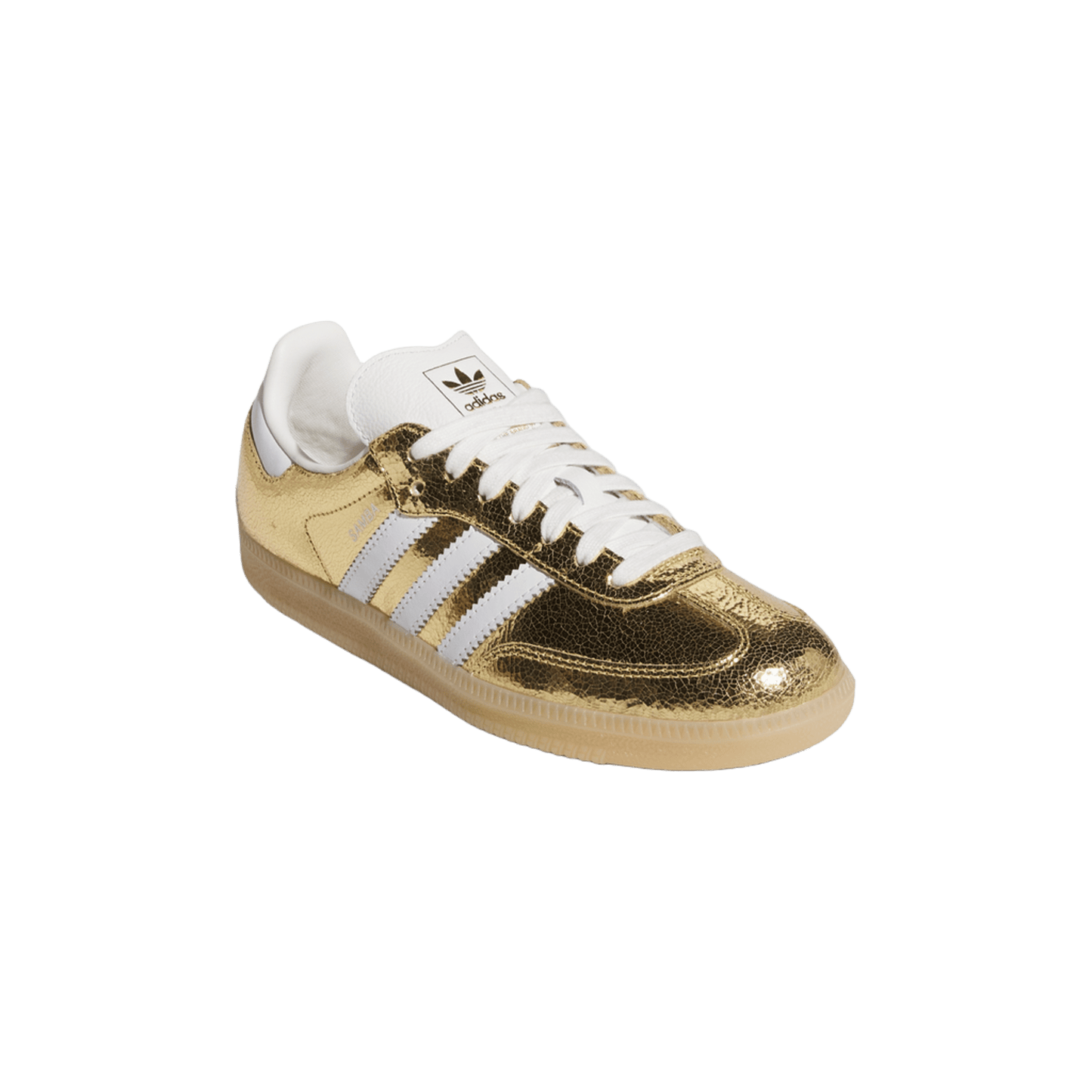 adidas Samba OG Gold Metallic Cracked Leather (Women's)