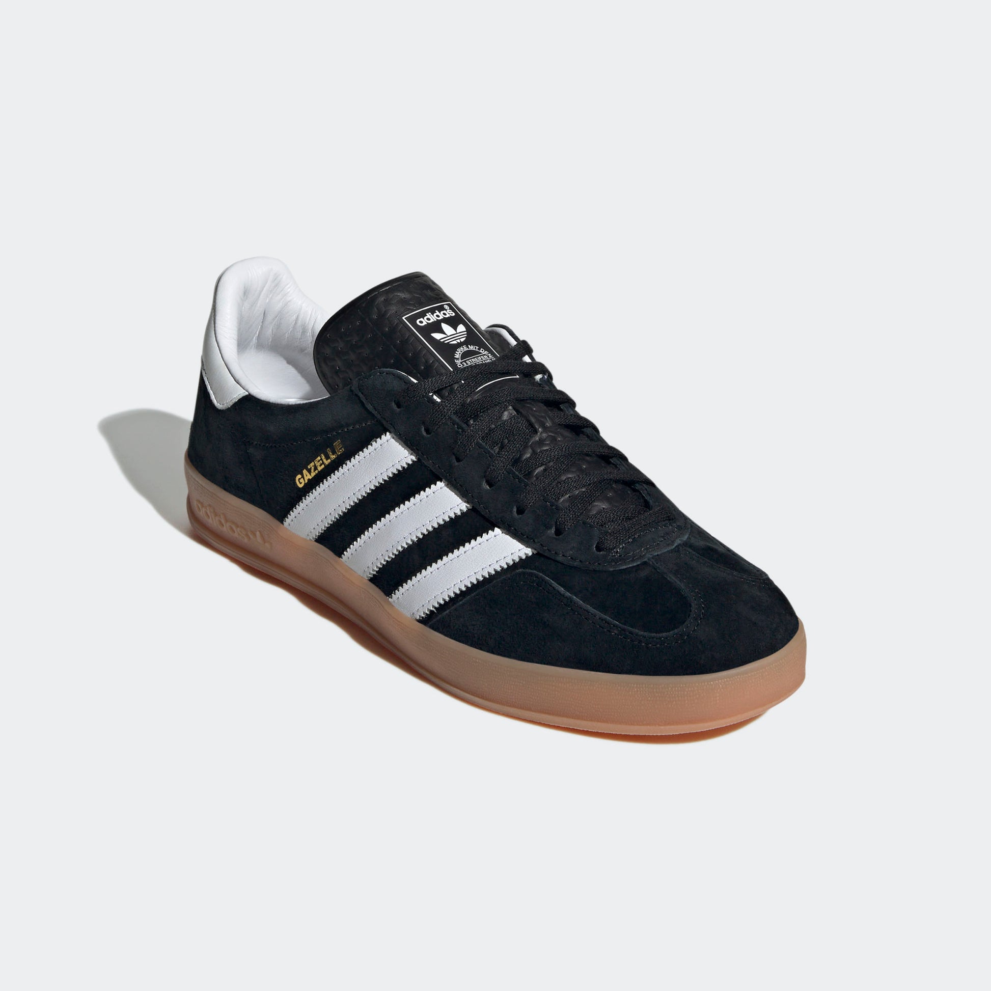 adidas Gazelle Black White Gum