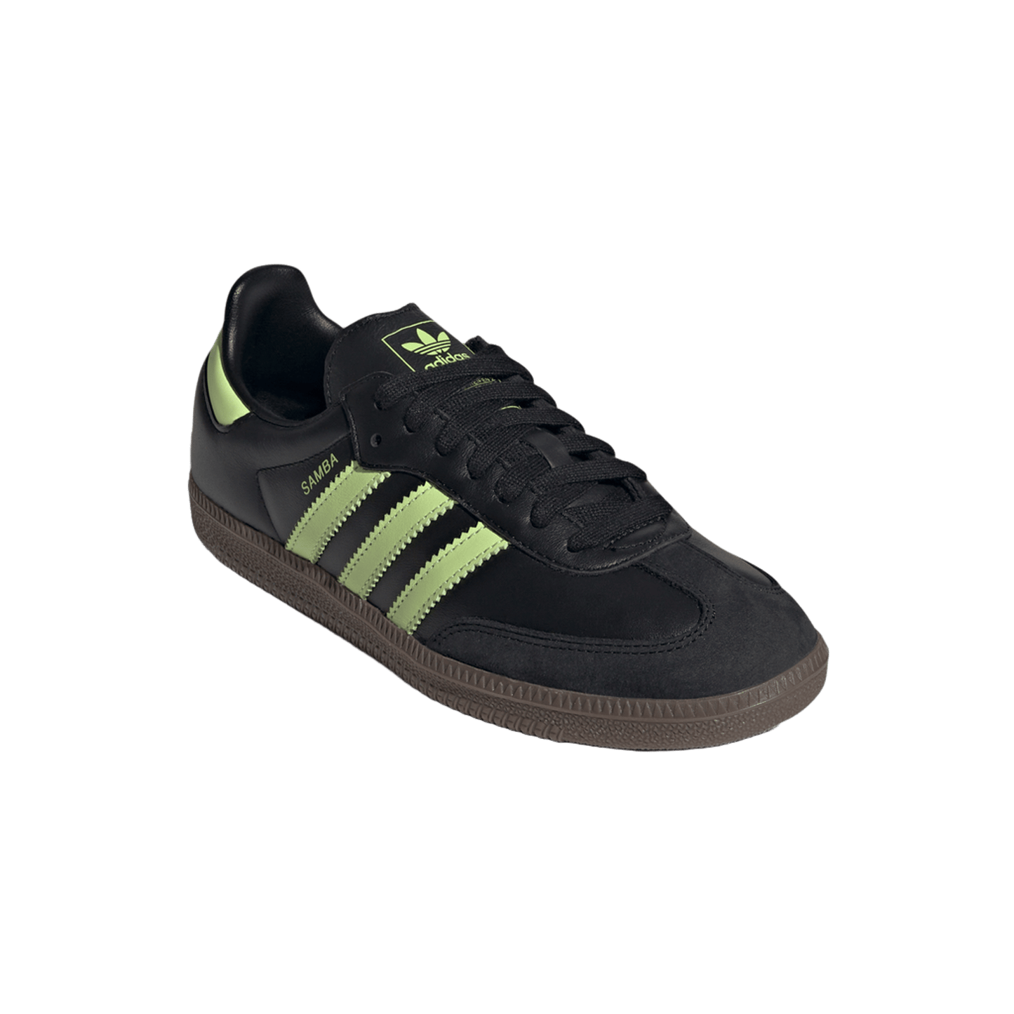 adidas Samba OG Black Pulse Lime (Women's)