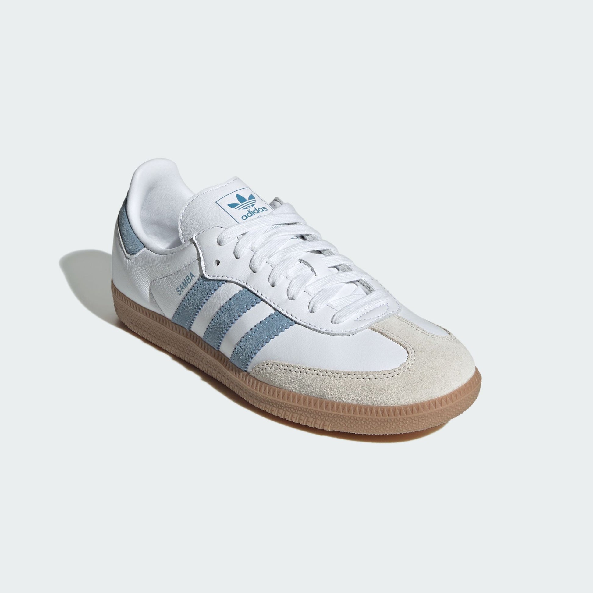 adidas Samba OG White Alumina Ash Blue (Women's)