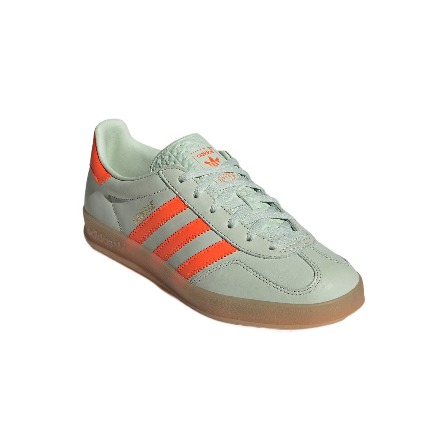 adidas Gazelle Indoor Linen Green Solar Orange (Women's)