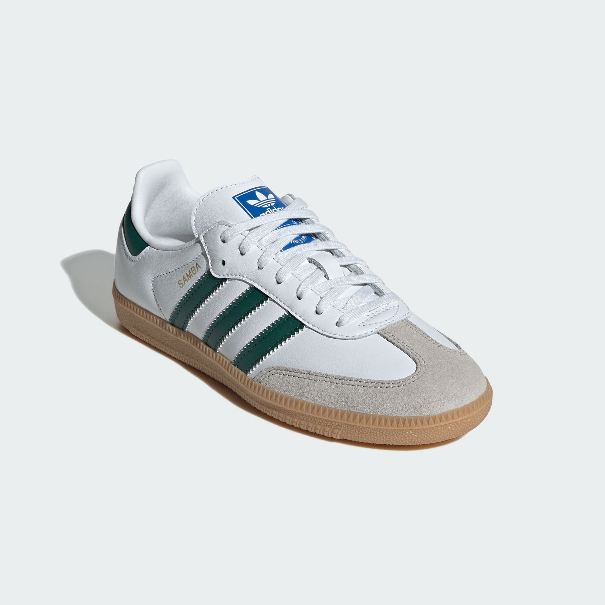 adidas Samba OG White Collegiate Green Gum (Kids)