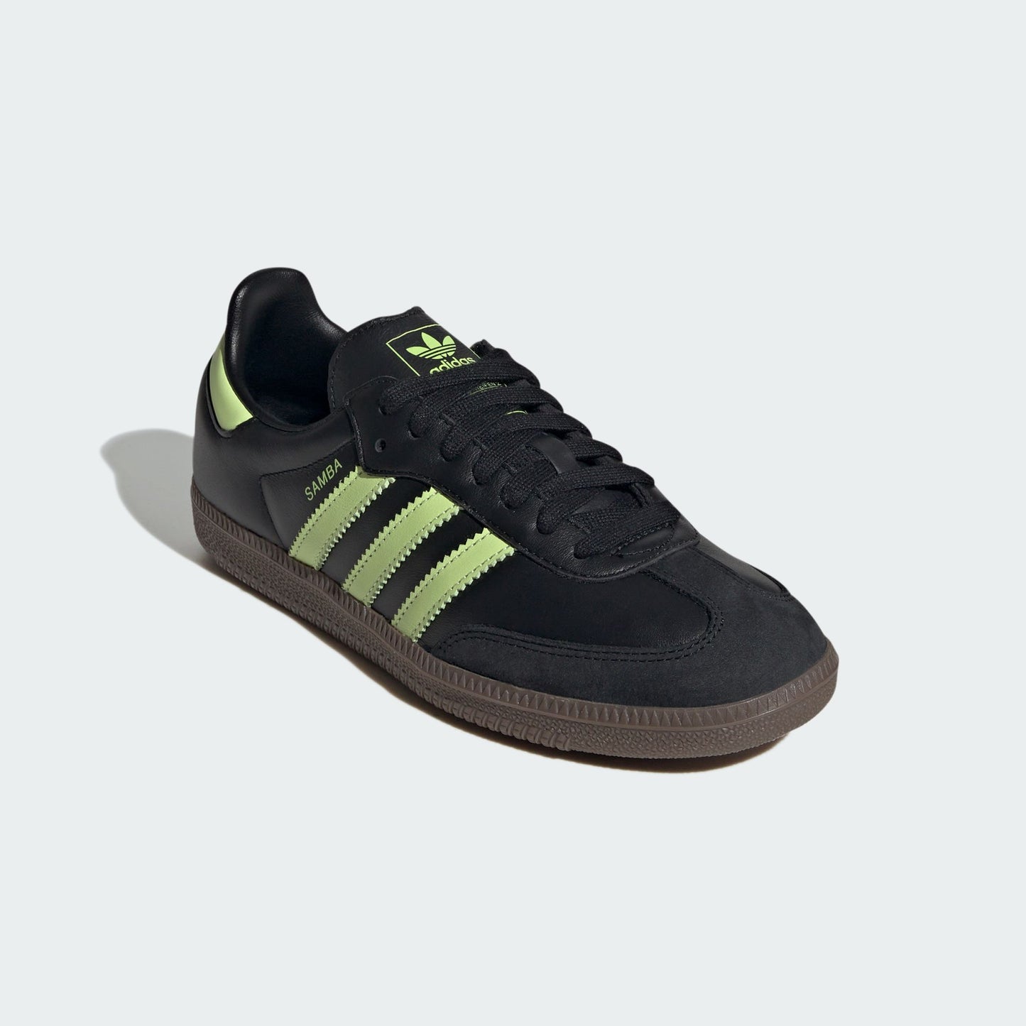 adidas Samba OG Black Pulse Lime (Women's)
