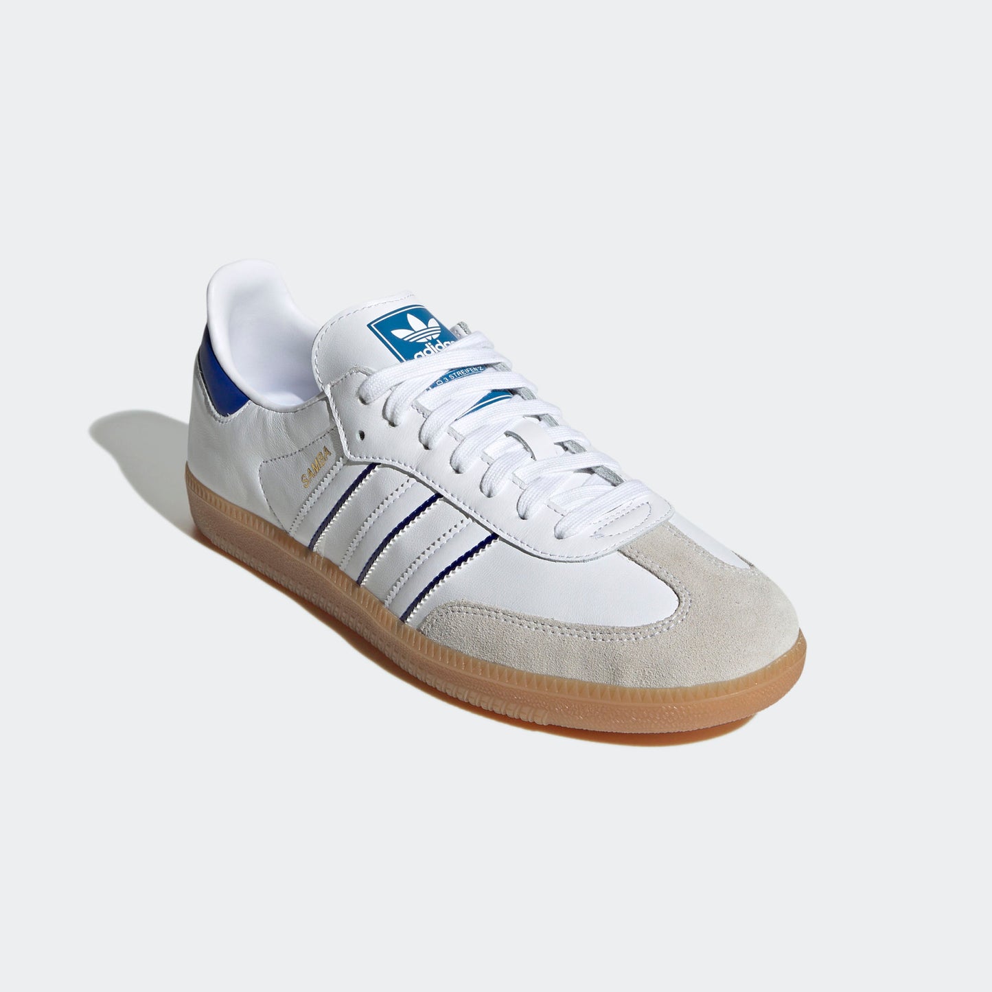 adidas Samba Leather Cloud White Lucid Blue