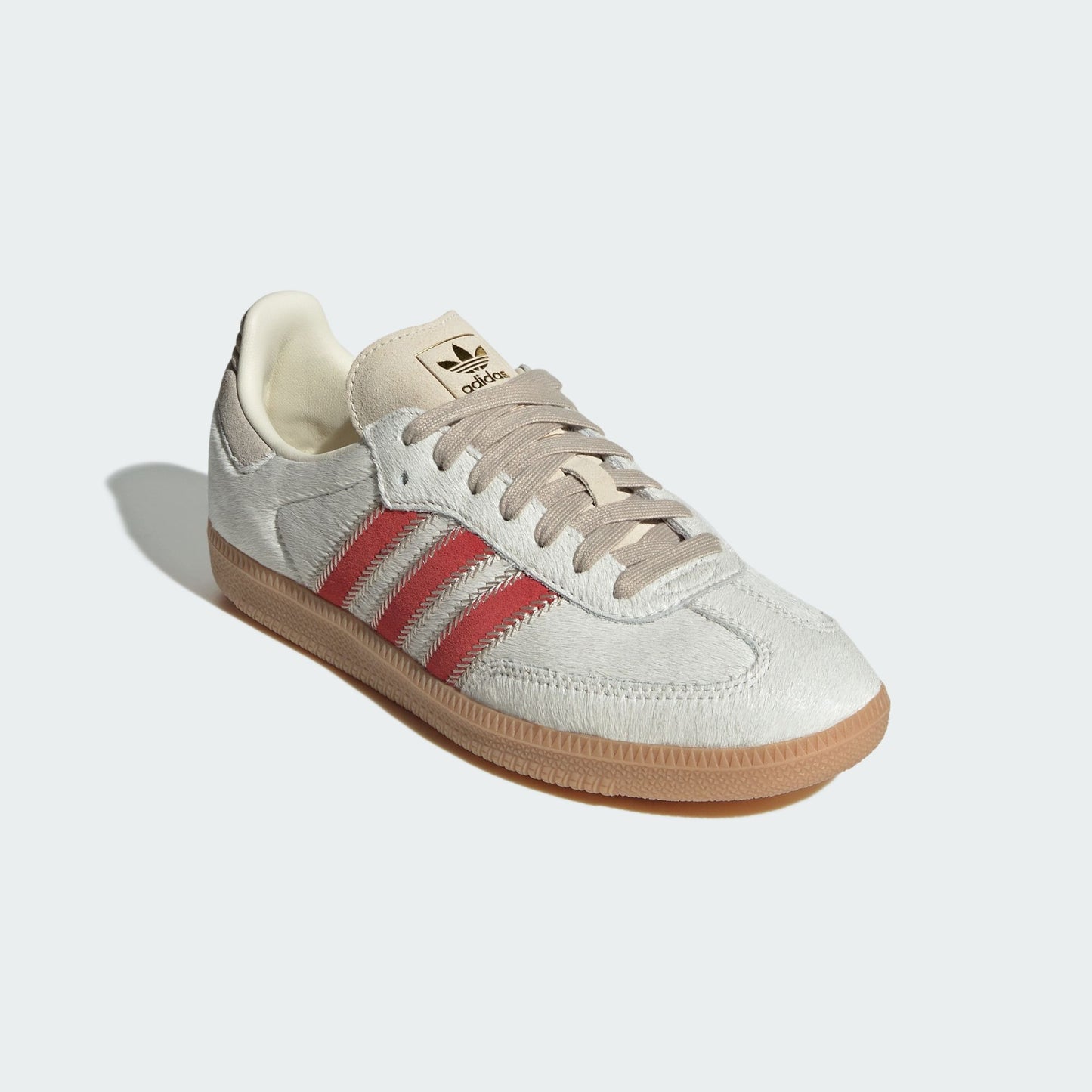 adidas Samba OG Pony Hair Wonder Beige Better Scarlet (Women's)