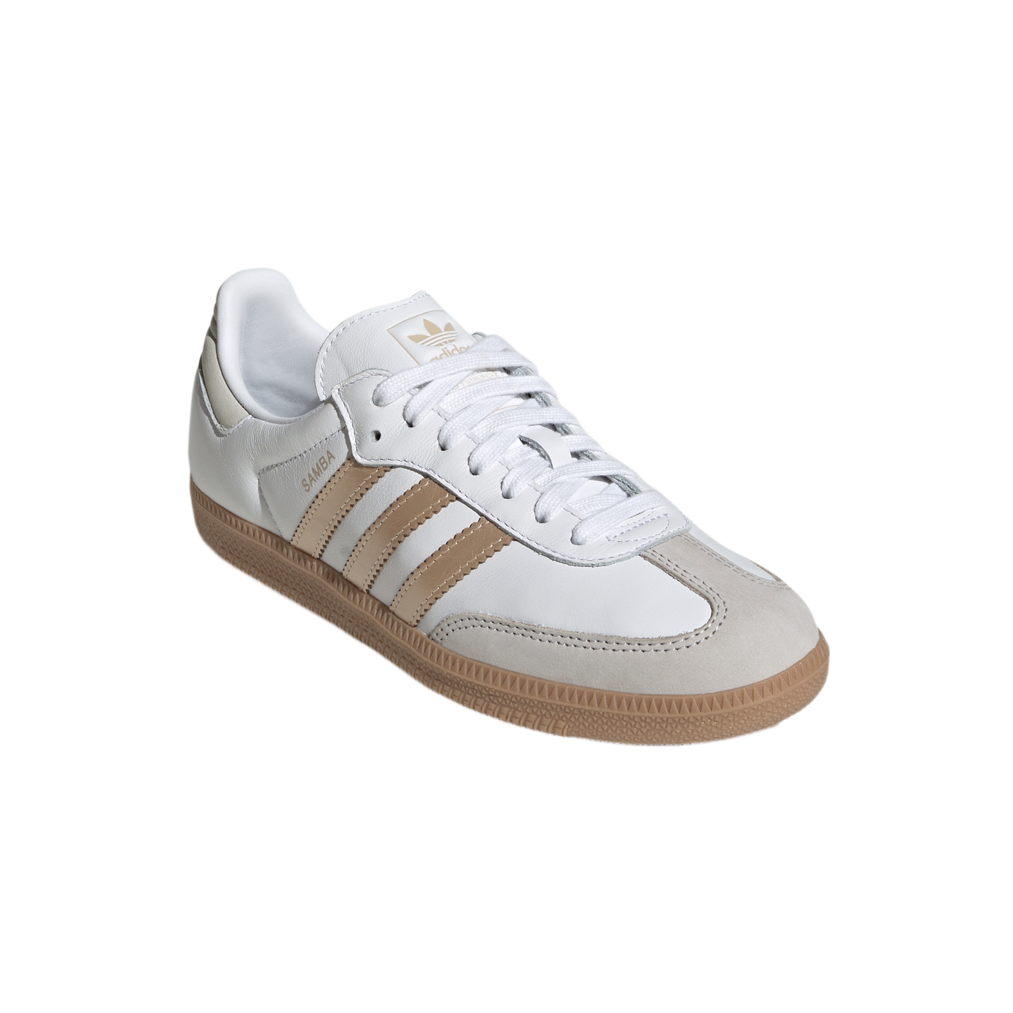 adidas Samba OG White Wonder Gold Metallic (Women's)