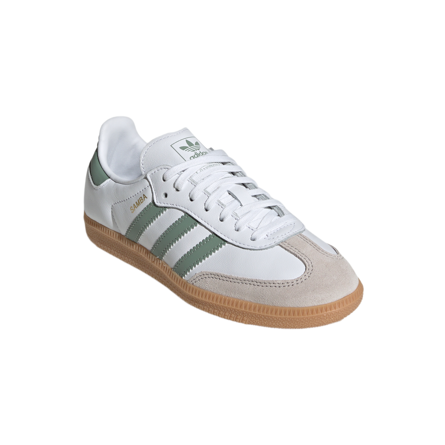 adidas Samba OG Cloud White Silver Green (GS)
