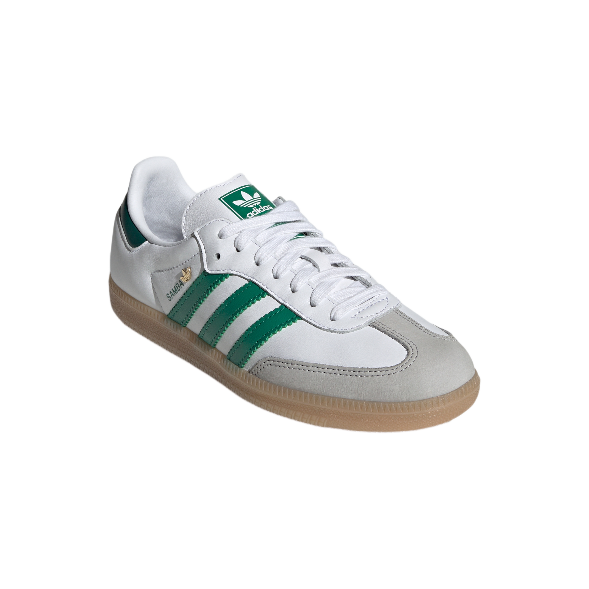 adidas Samba OG White Bold Green Collegiate Green (Women's)