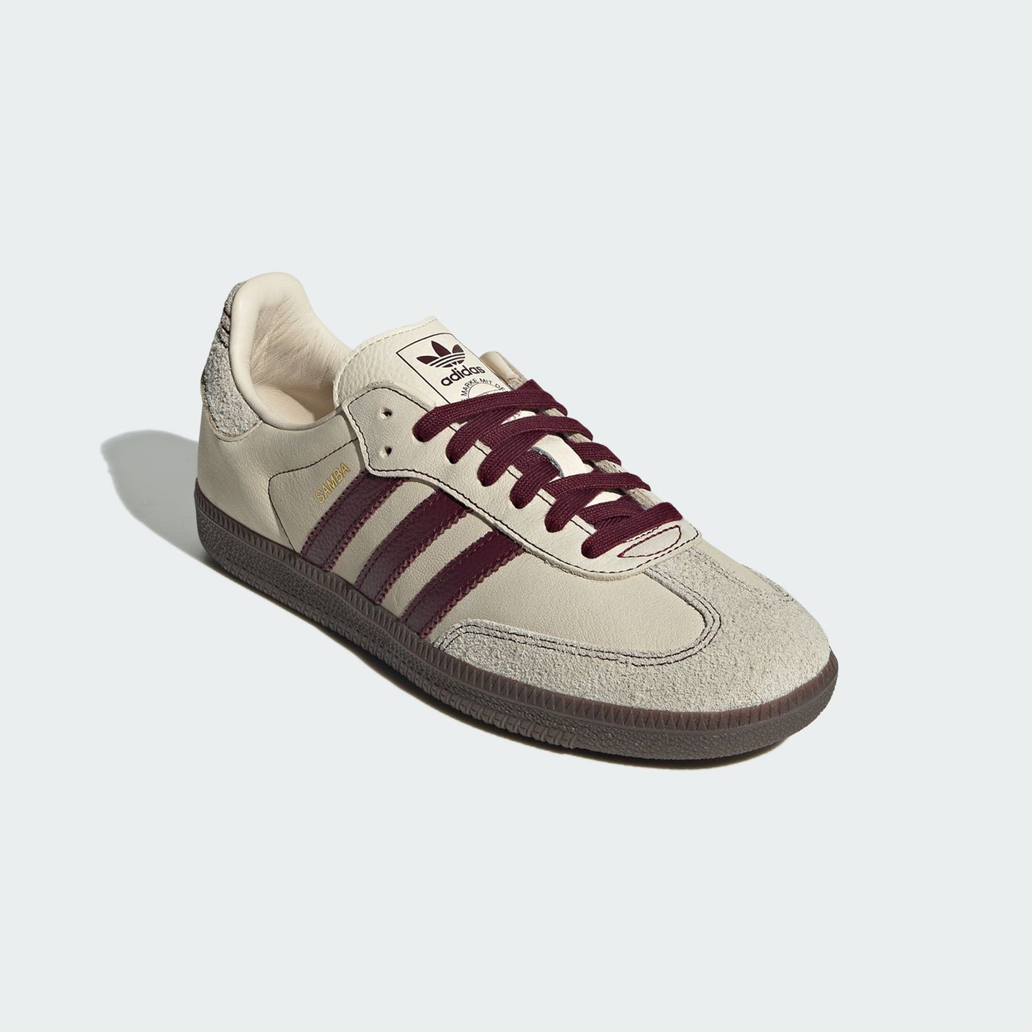 adidas Samba OG Wonder White Maroon (Women's)