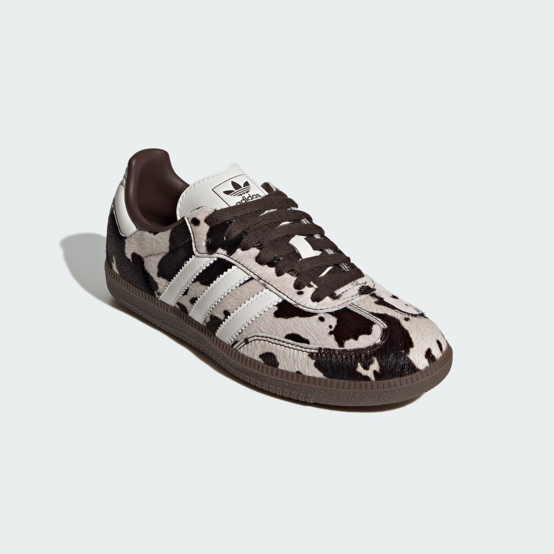 adidas Samba OG Cow Print Dark Brown White (Women's)