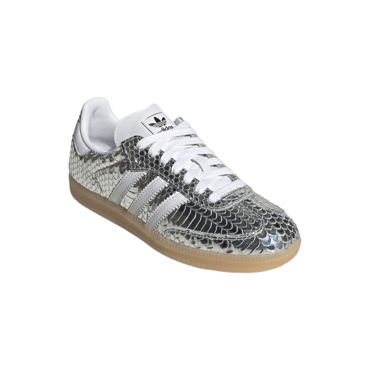 adidas Samba OG Patent Snakeskin Silver Metallic (Women's)