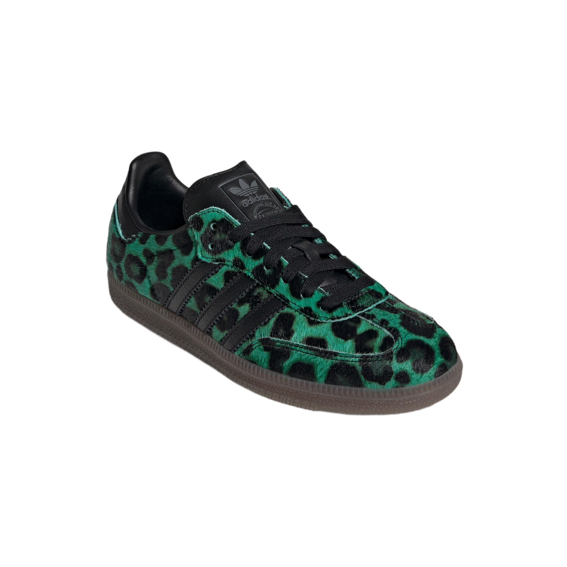 adidas Samba Semi Screaming Green Core Black Gold Metallic (Women's)