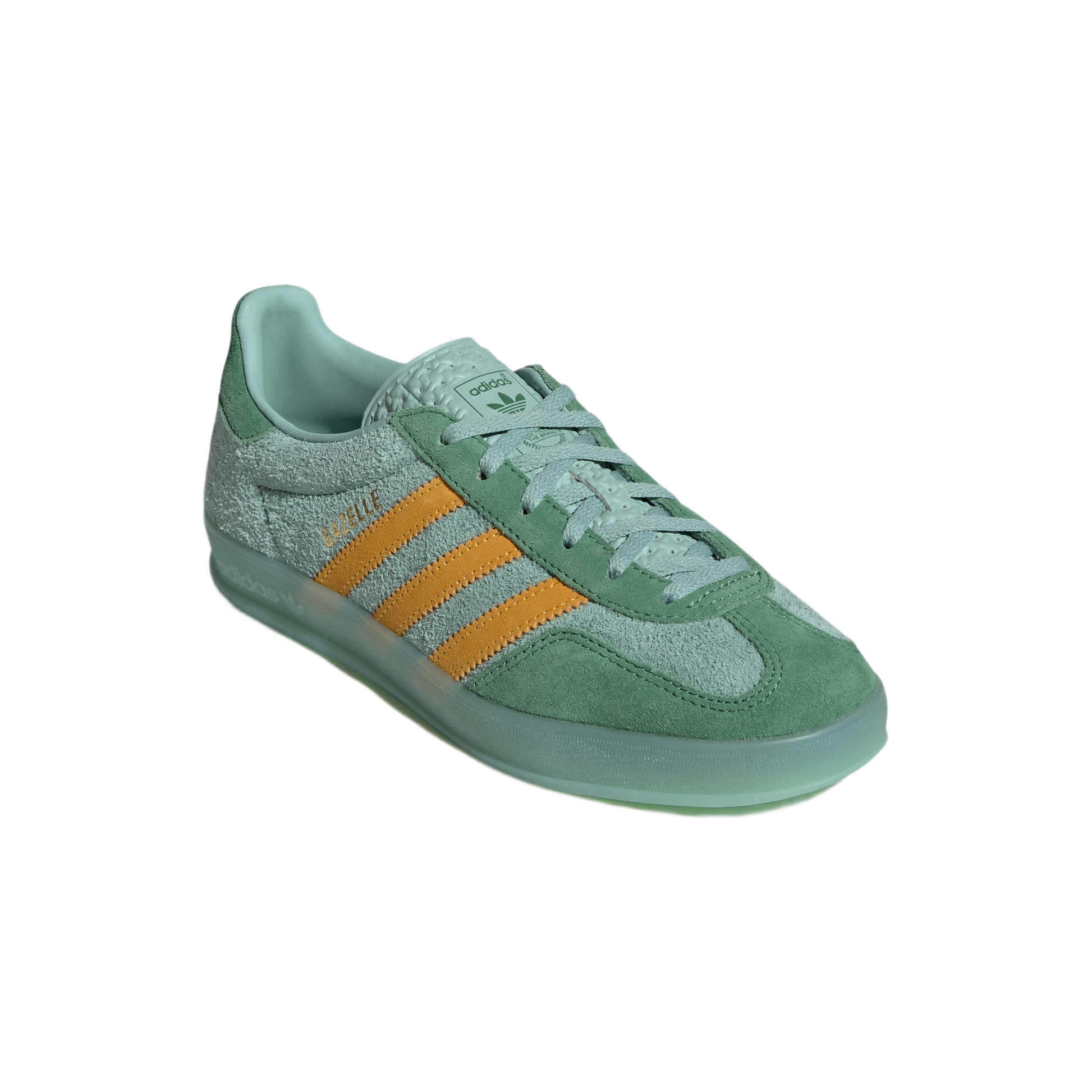 adidas Gazelle Indoor Hazy Green Crew Yellow (Women's)