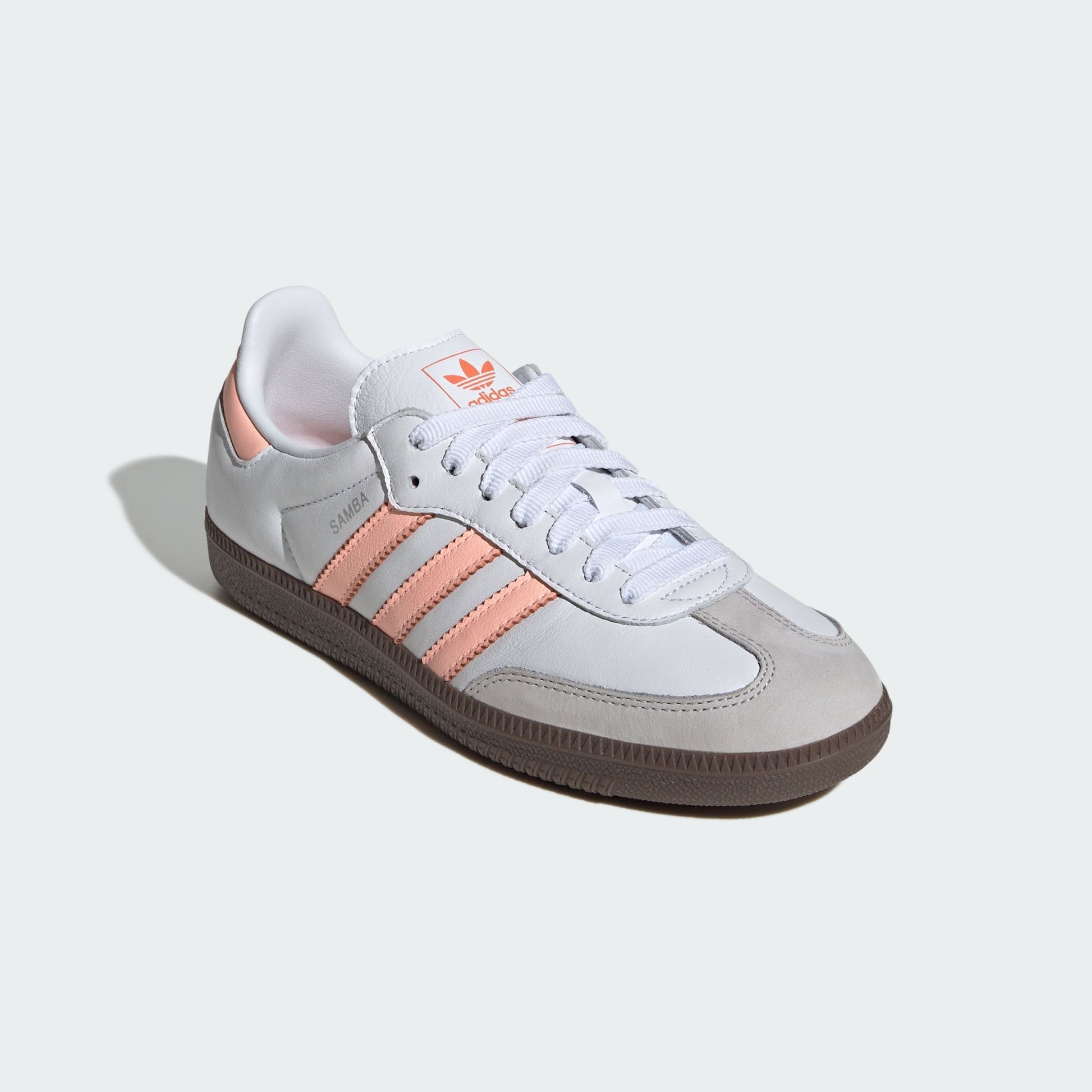 adidas Samba OG Cloud White Clear Orange Semi Coral (Women's)