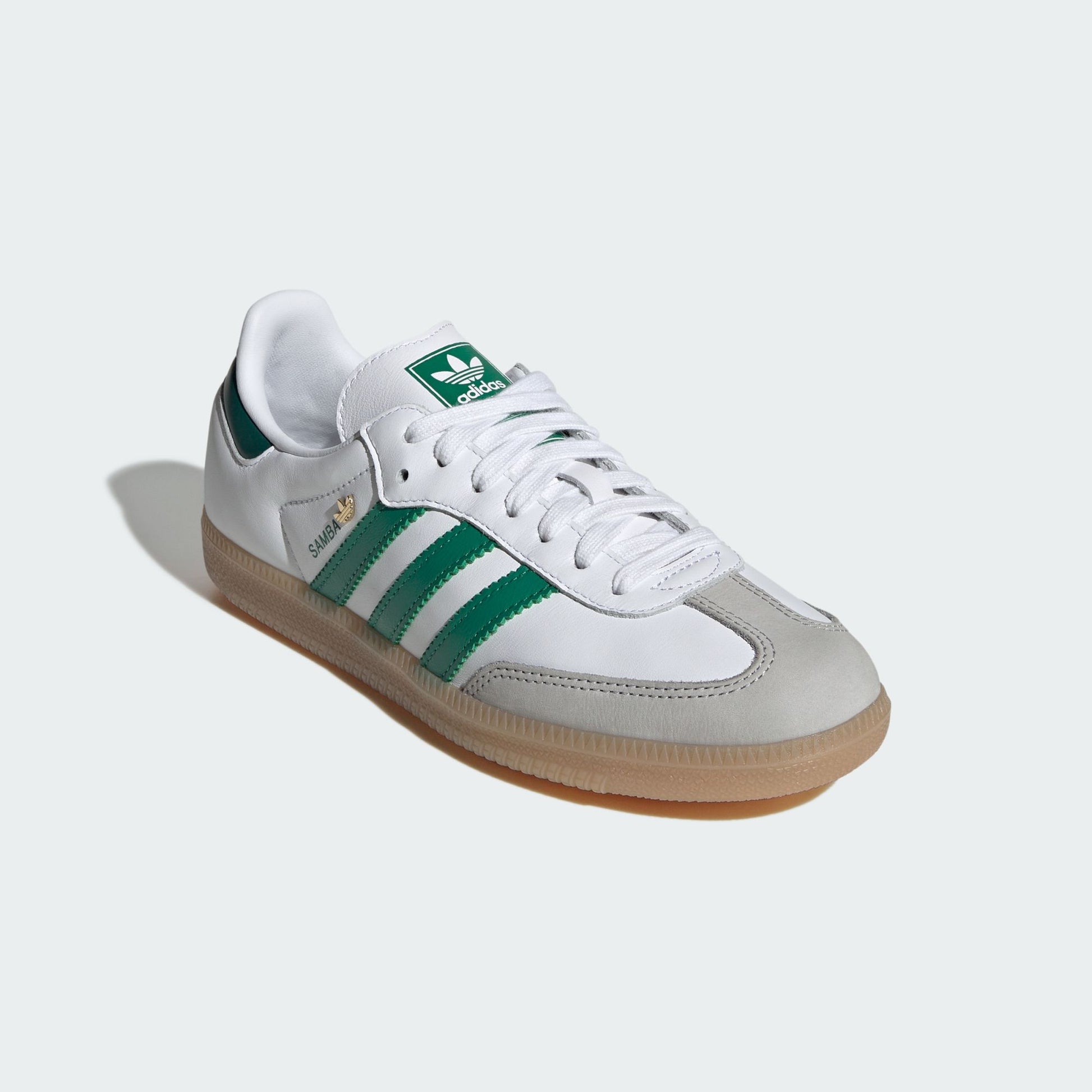 adidas Samba OG White Bold Green Collegiate Green (Women's)