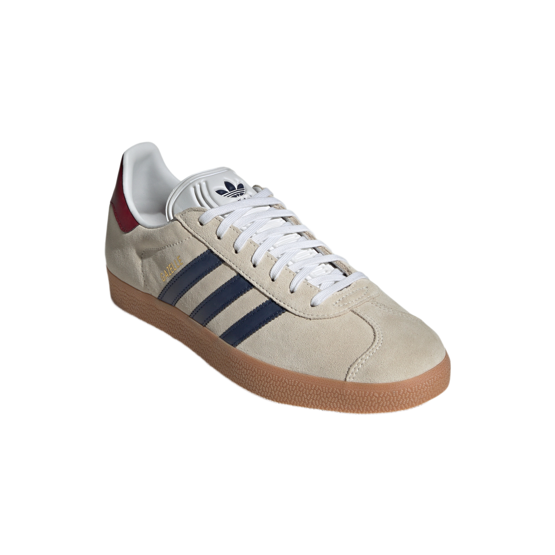 adidas Gazelle Beige Dark Blue Collegiate Burgundy