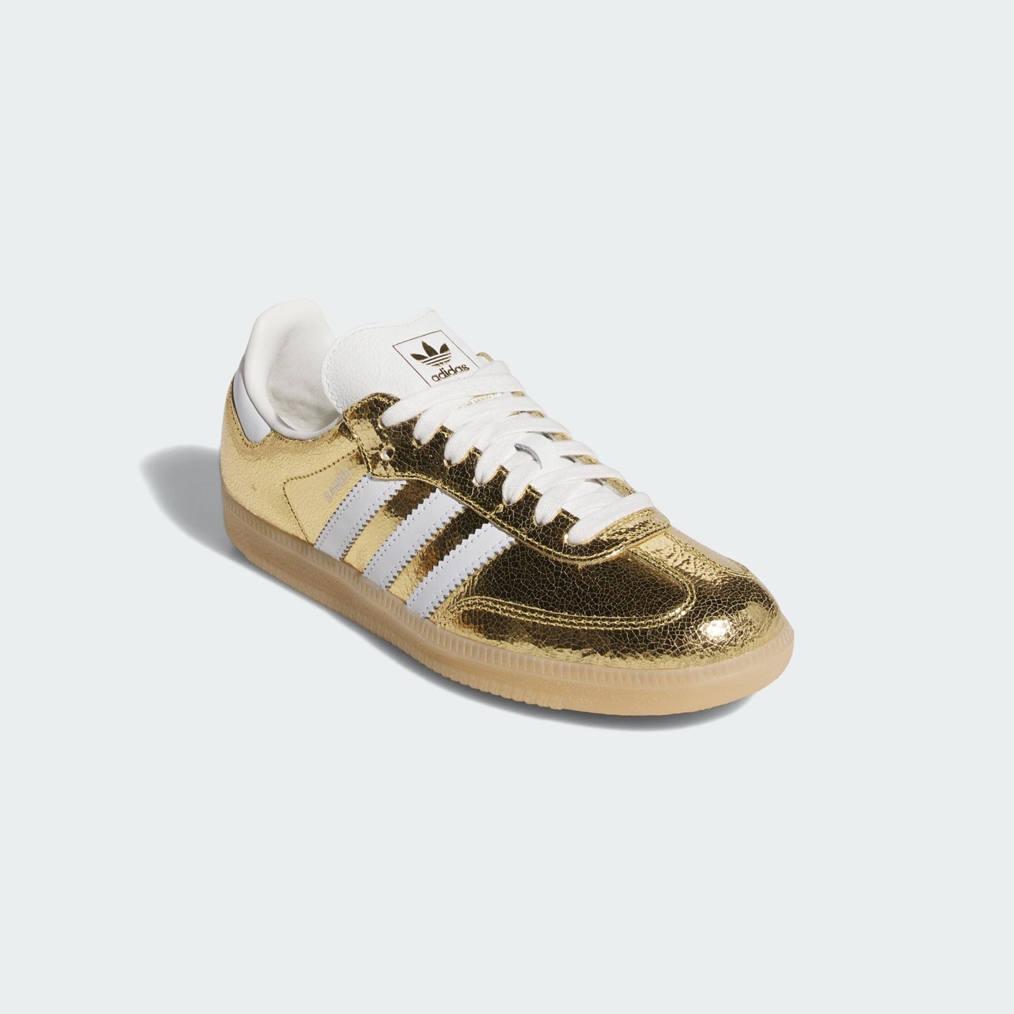 adidas Samba OG Gold Metallic Cracked Leather (Women's)