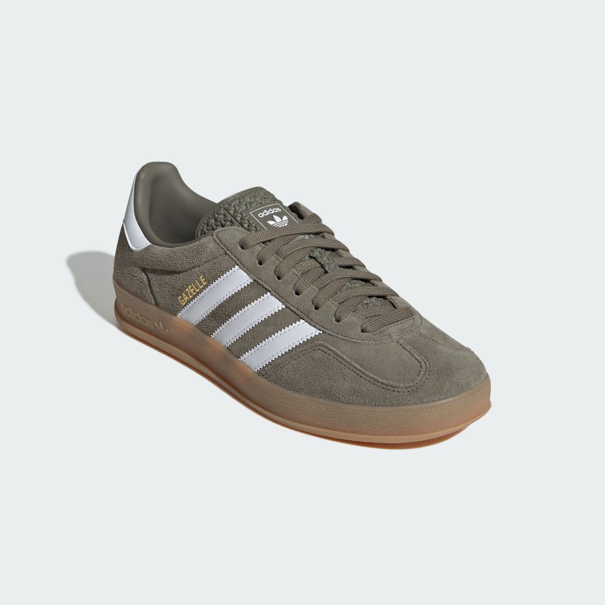 adidas Gazelle Indoor Olive Strata Cloud White Gum