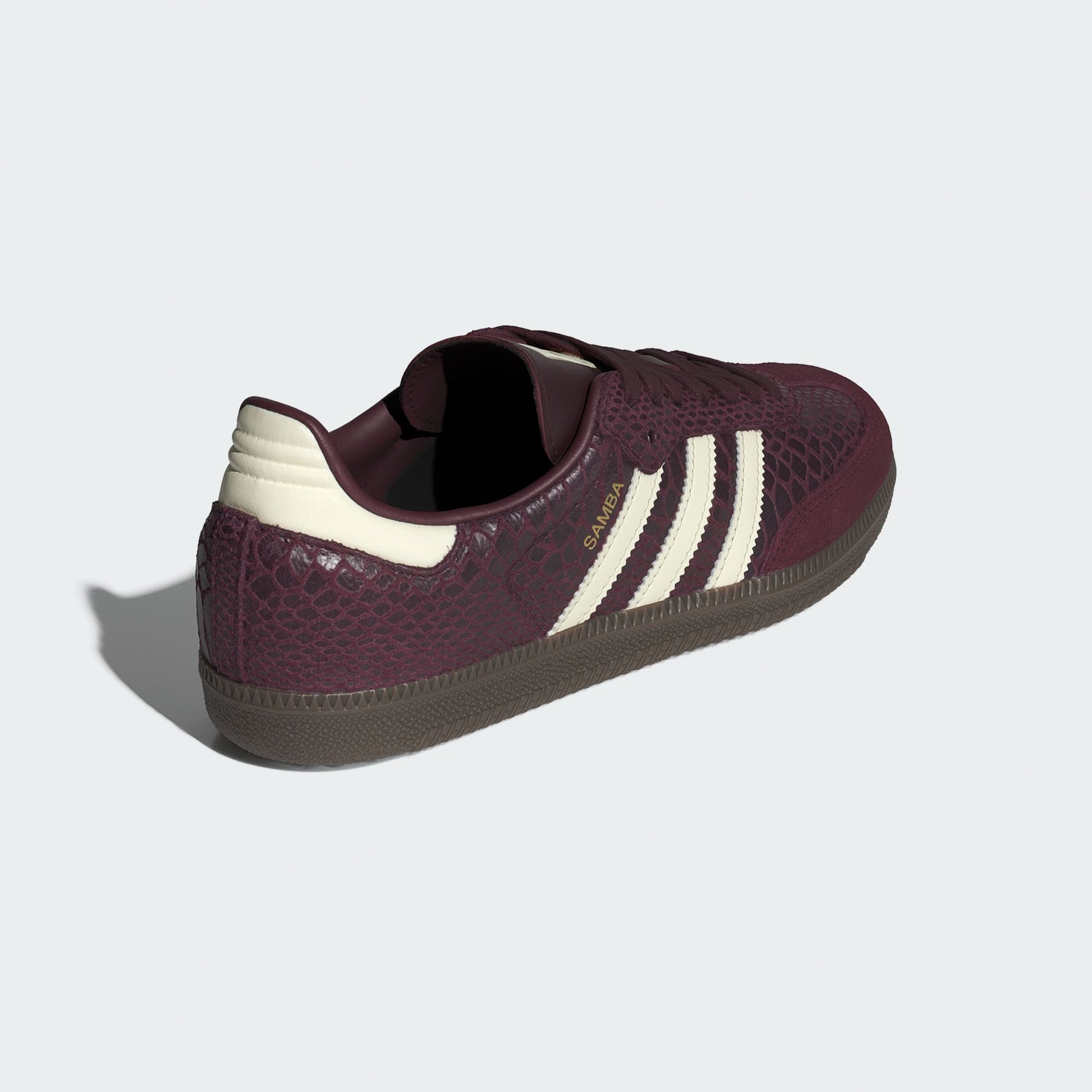 adidas Samba OG Snakeskin Maroon Cream White (Women's)