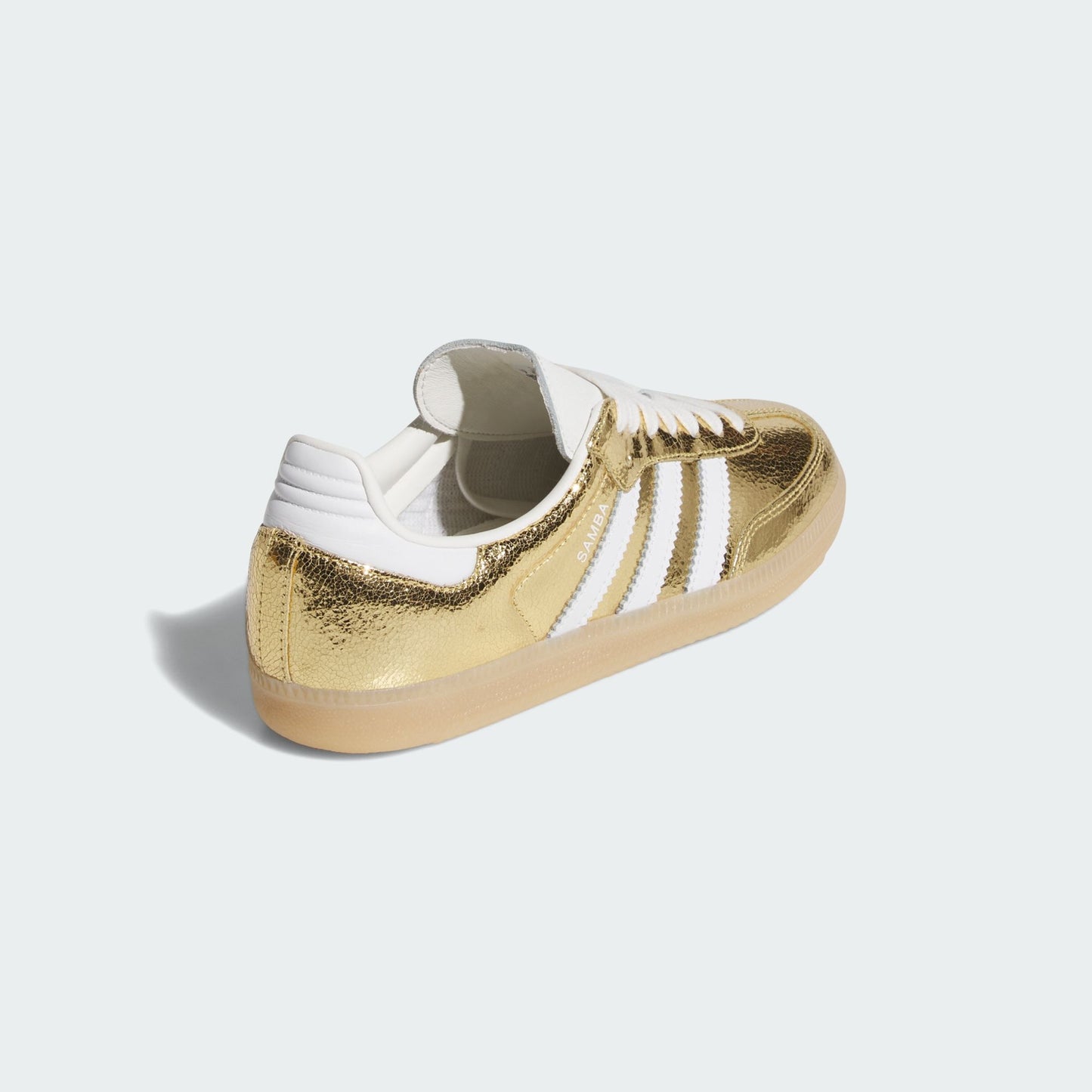 adidas Samba OG Gold Metallic Cracked Leather (Women's)
