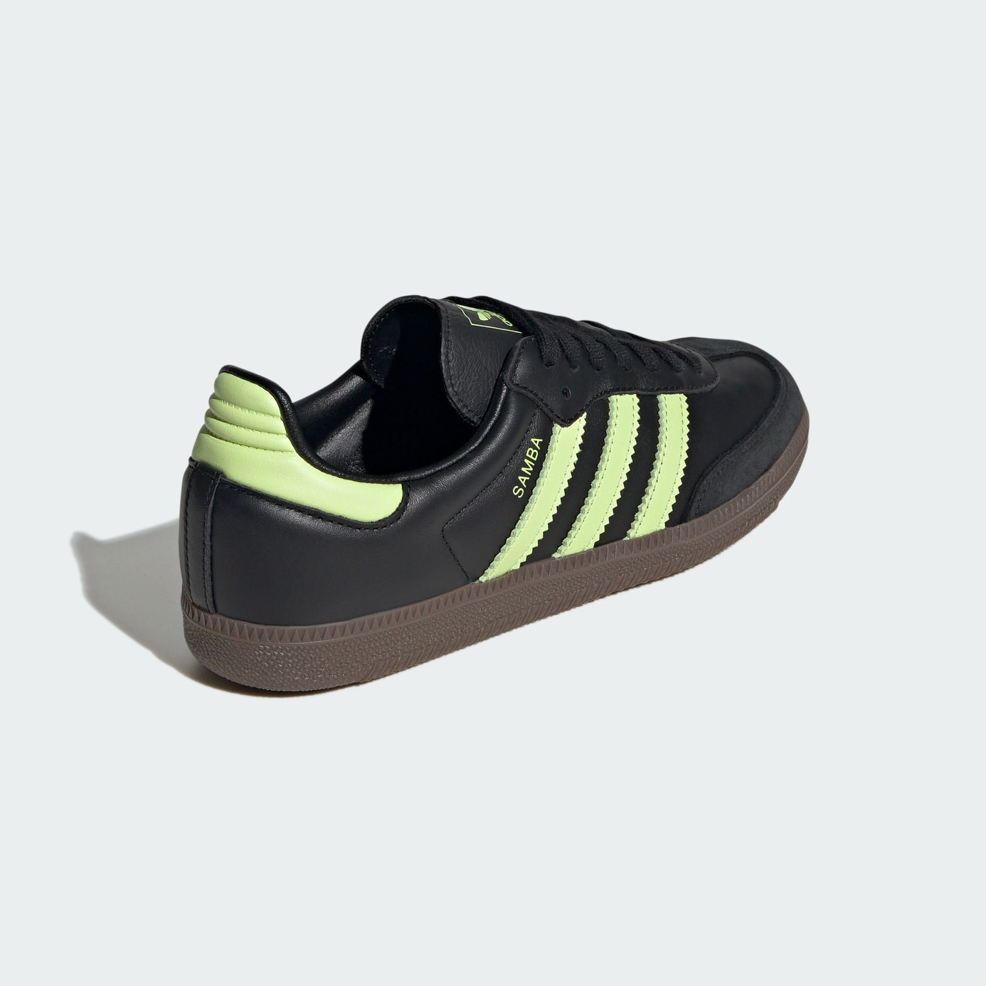 adidas Samba OG Black Pulse Lime (Women's)