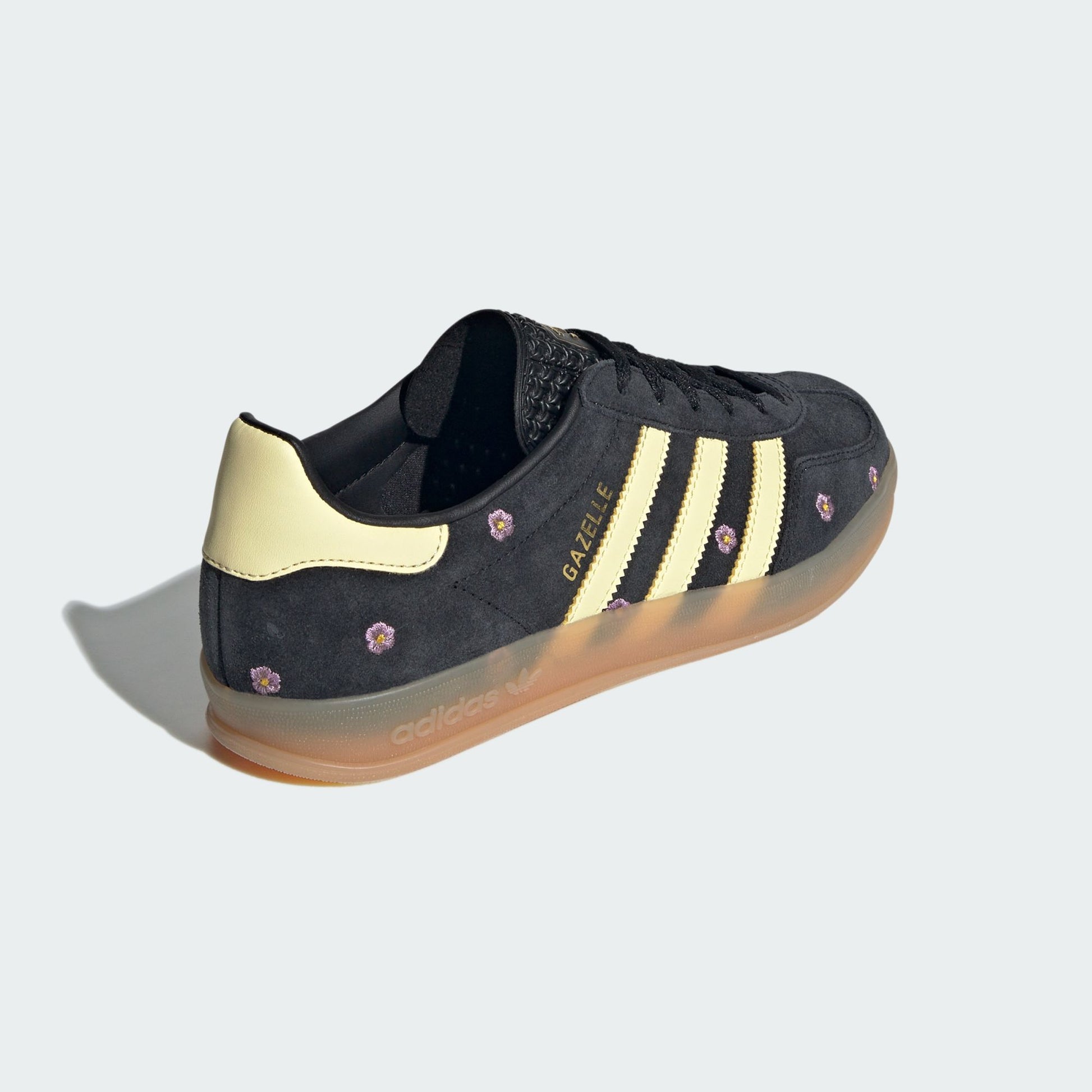 adidas Gazelle Indoor Core Black Almost Yellow Floral (Women's)