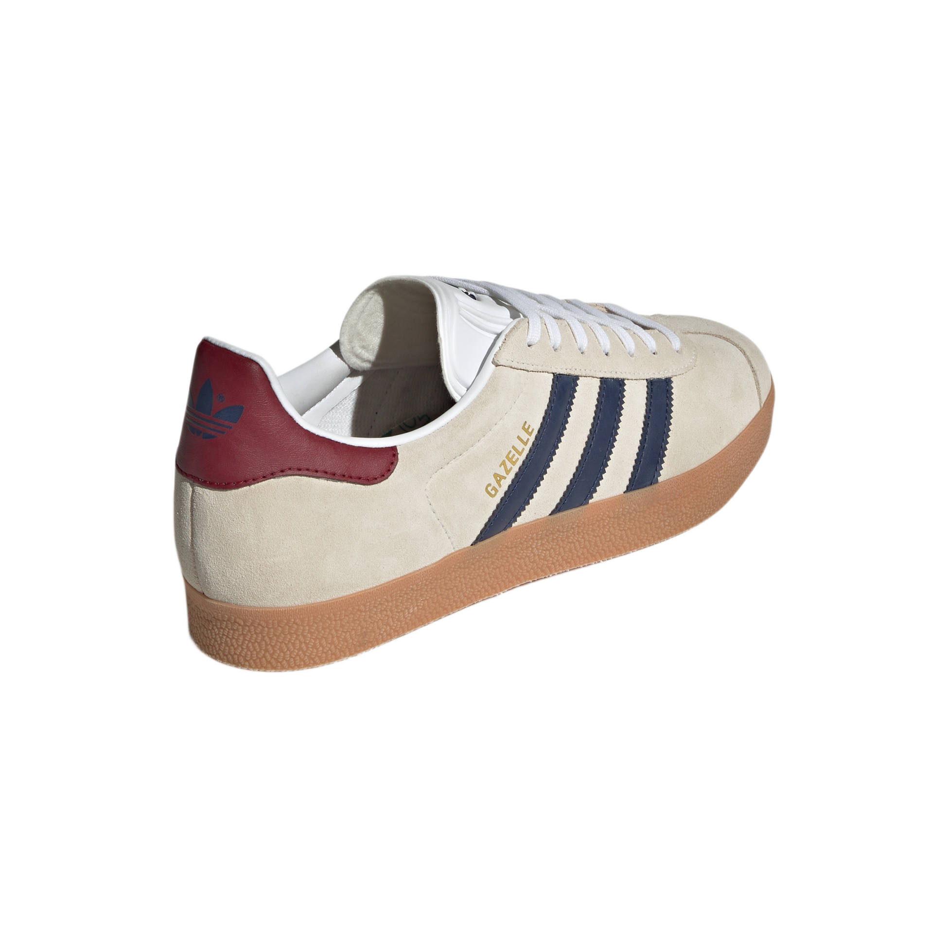 adidas Gazelle Beige Dark Blue Collegiate Burgundy