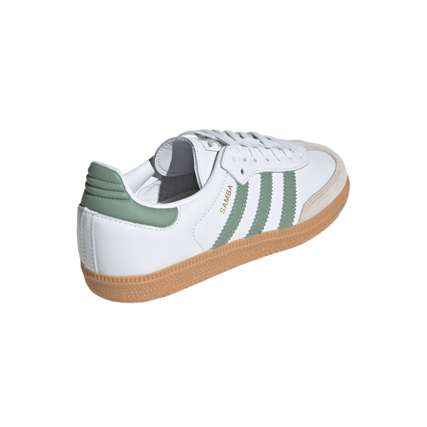 adidas Samba OG Cloud White Silver Green (GS)