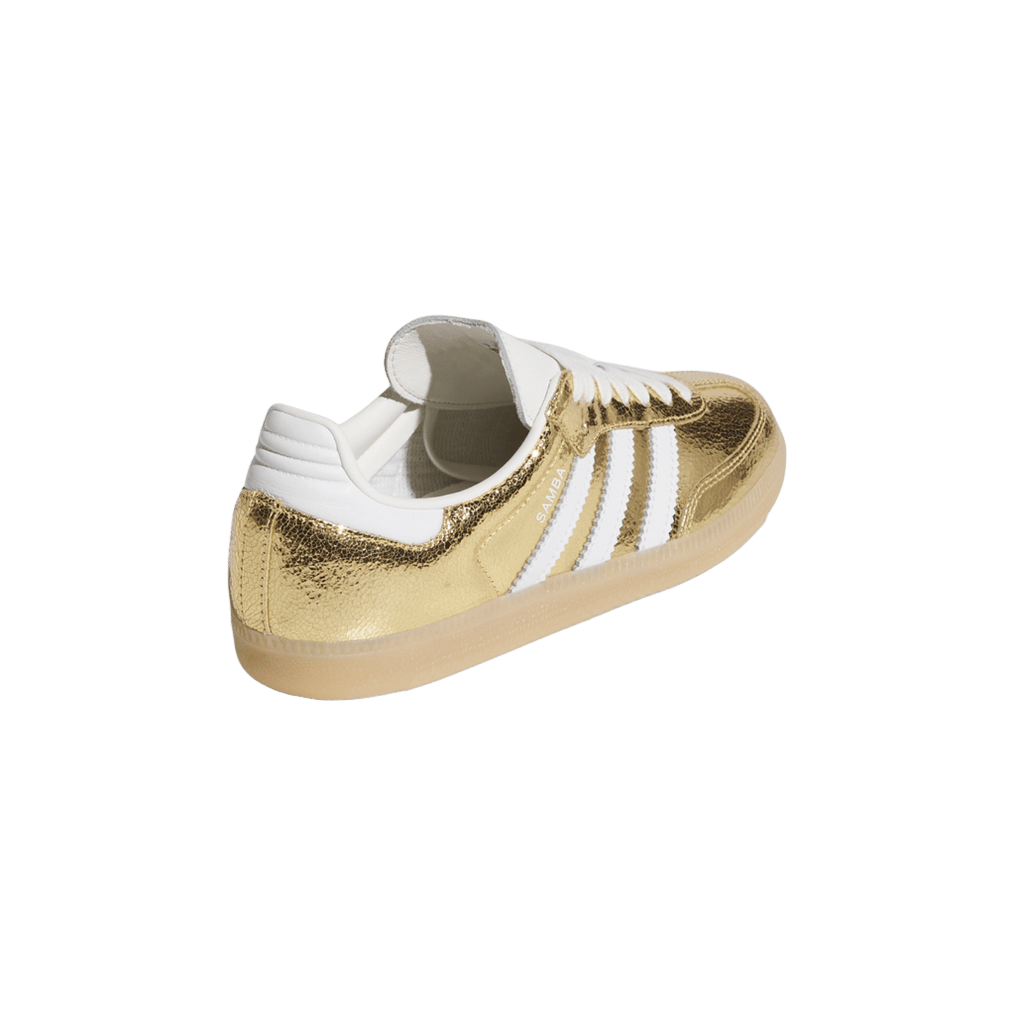 adidas Samba OG Gold Metallic Cracked Leather (Women's)
