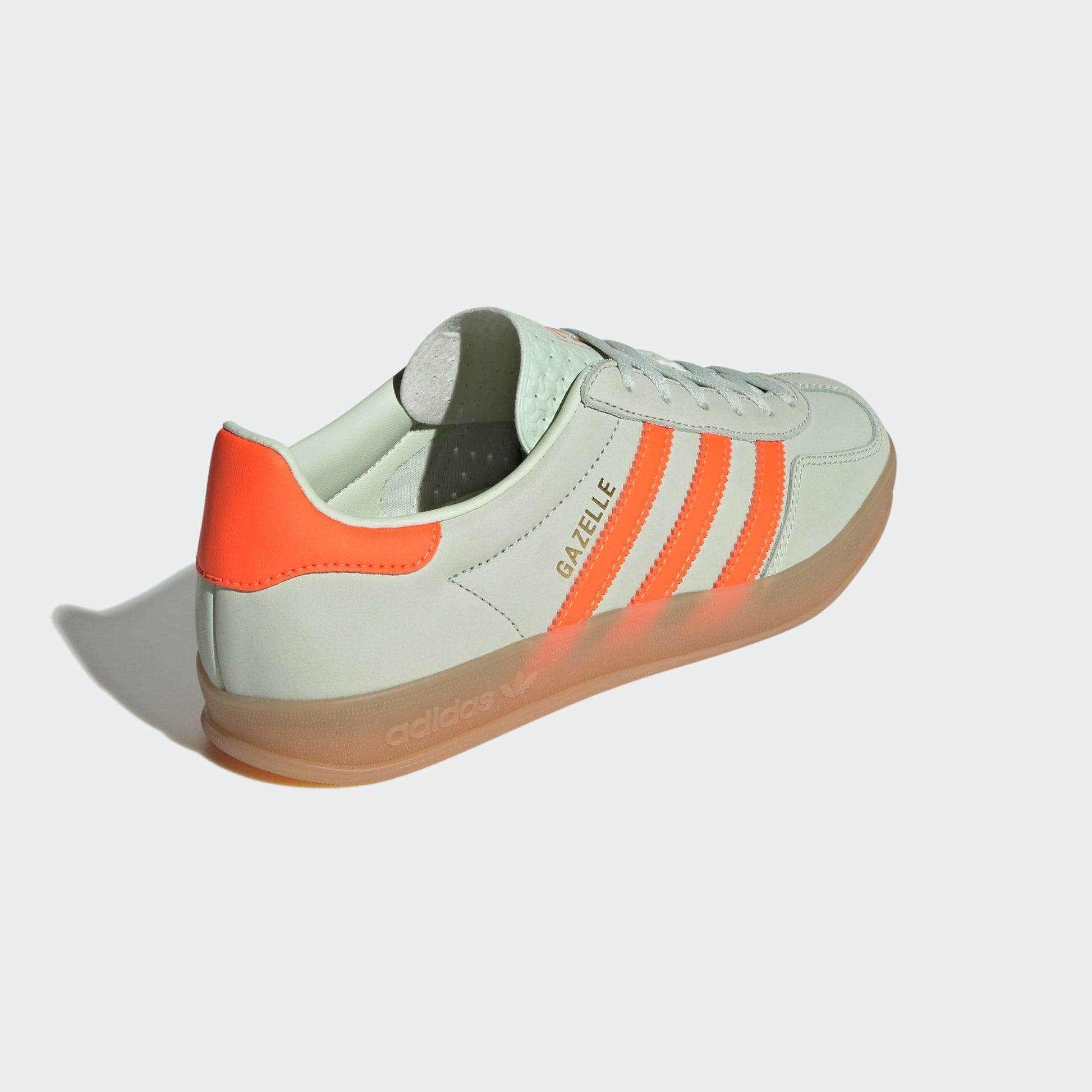 adidas Gazelle Indoor Linen Green Solar Orange (Women's)