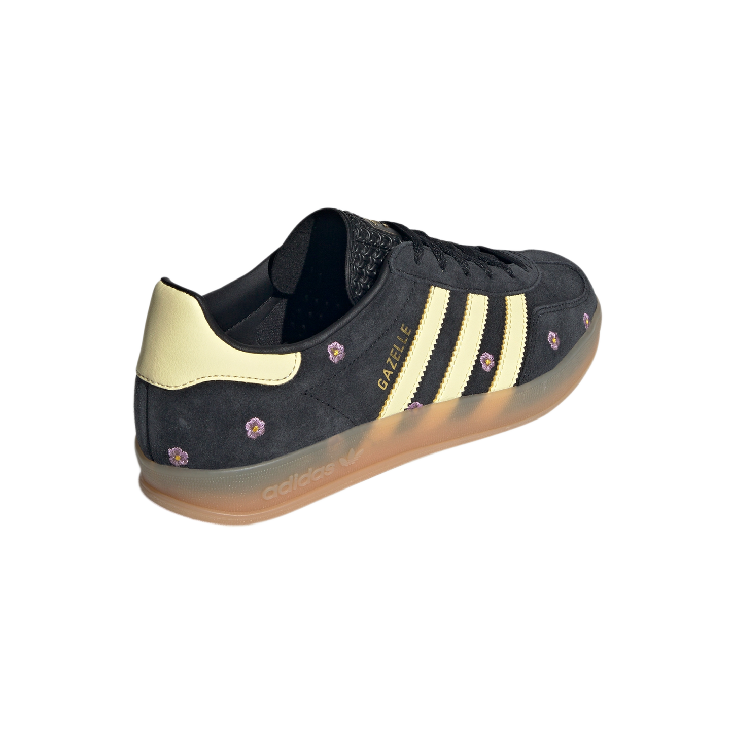 adidas Gazelle Indoor Core Black Almost Yellow Floral (Women's)