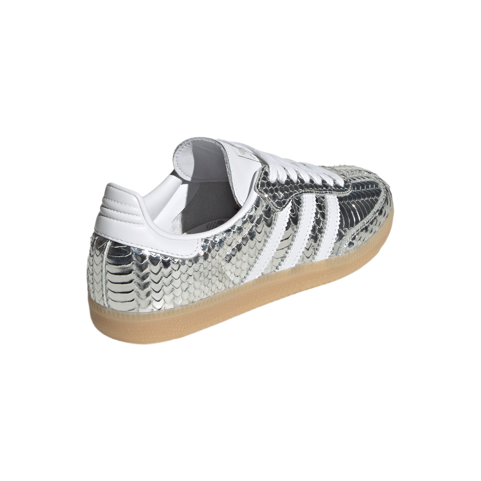 adidas Samba OG Patent Snakeskin Silver Metallic (Women's)