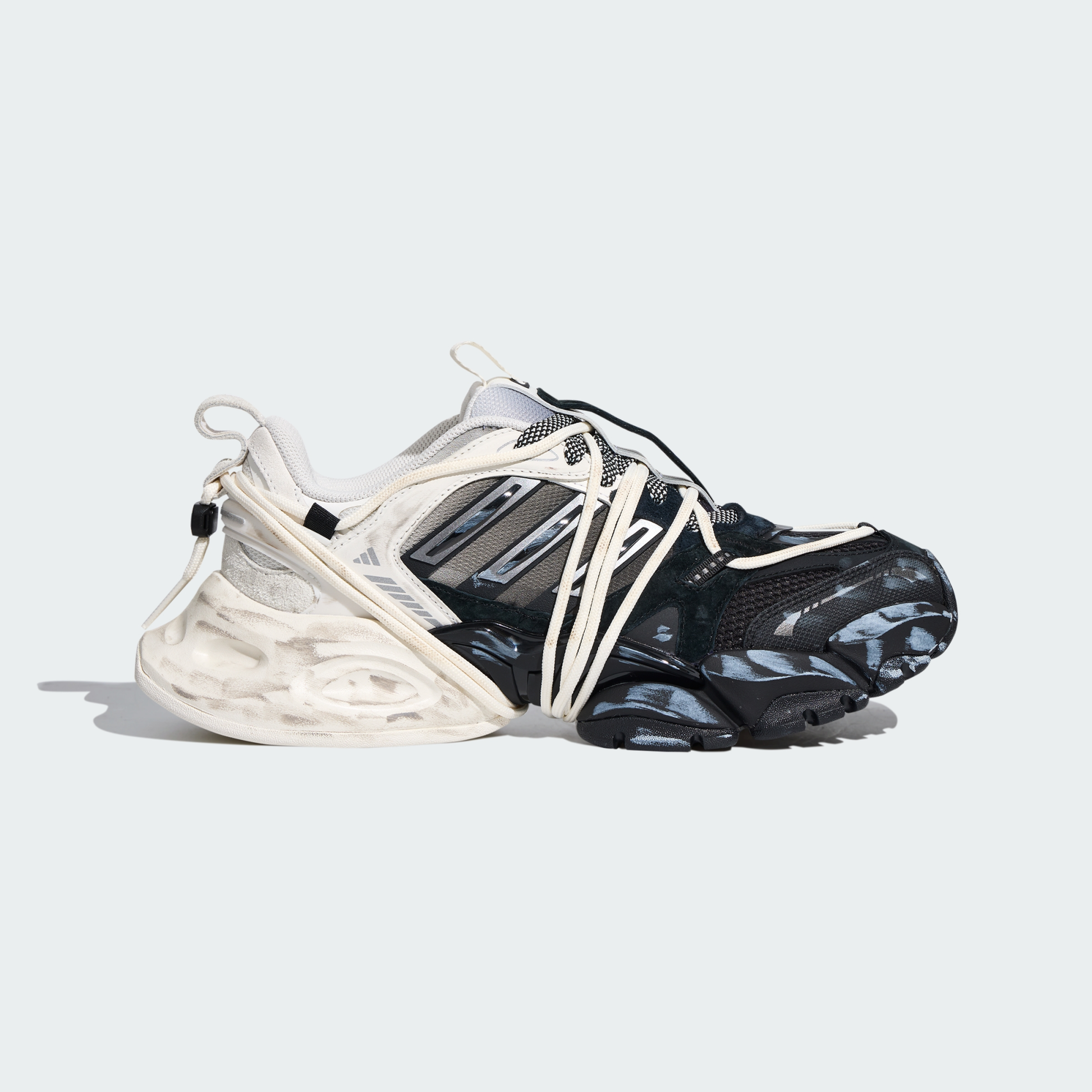 adidas XLG Runner Deluxe 2.0 Black Silver (KZ7201)