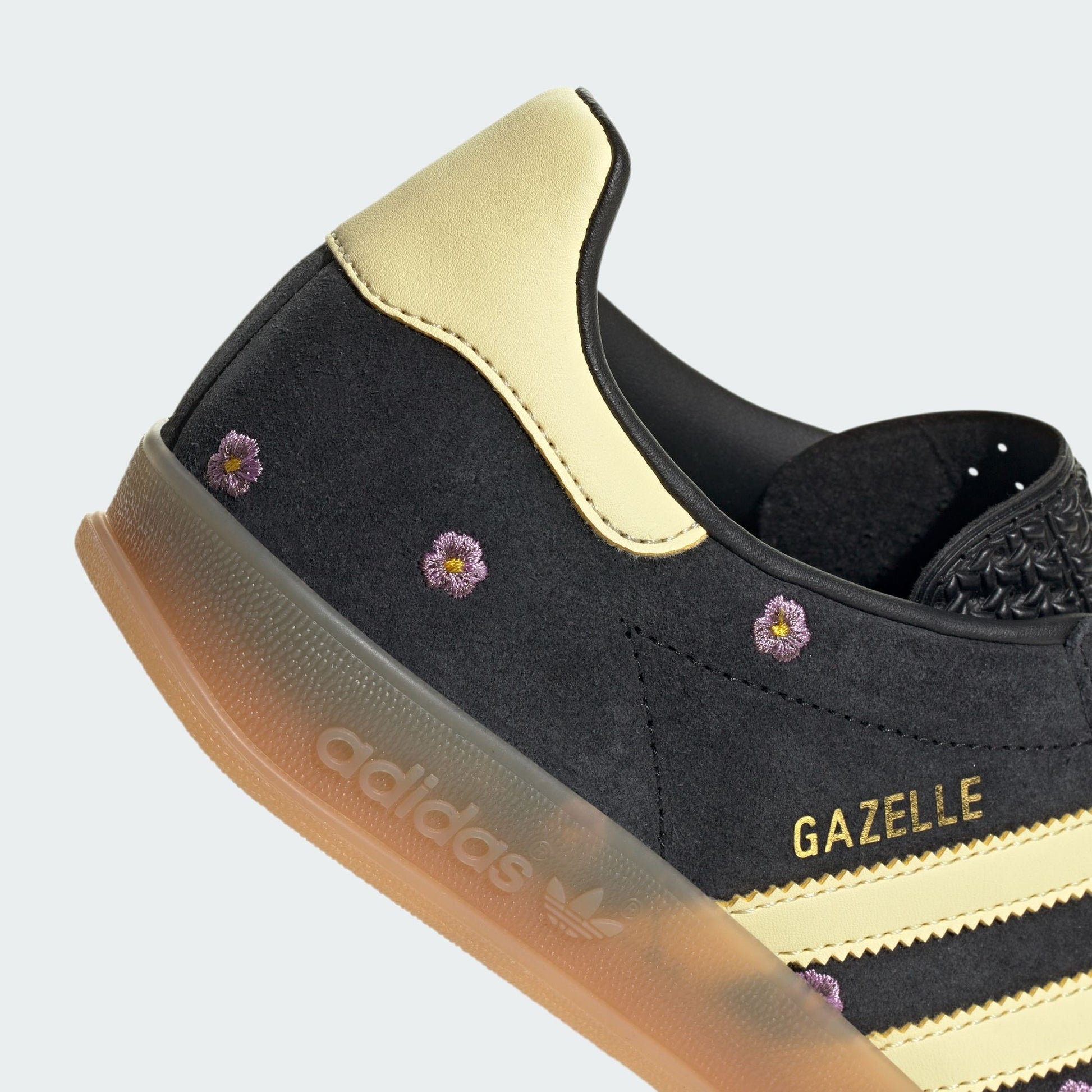 adidas Gazelle Indoor Core Black Almost Yellow Floral (Women's)