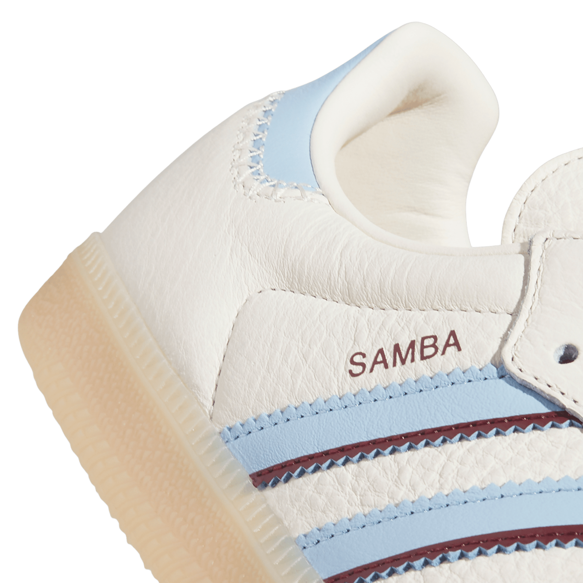 adidas Samba OG Wonder White Clear Sky Shadow Red