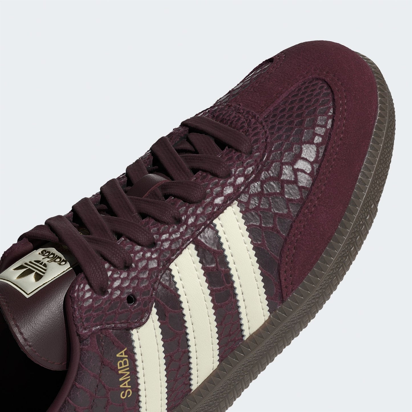 adidas Samba OG Snakeskin Maroon Cream White (Women's)