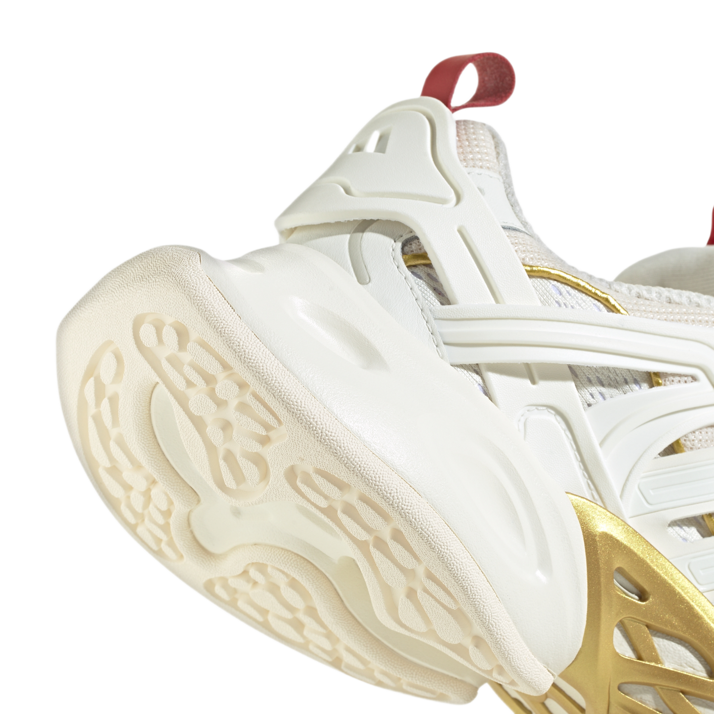 adidas XLG Runner Deluxe Off White Gold Metallic Red