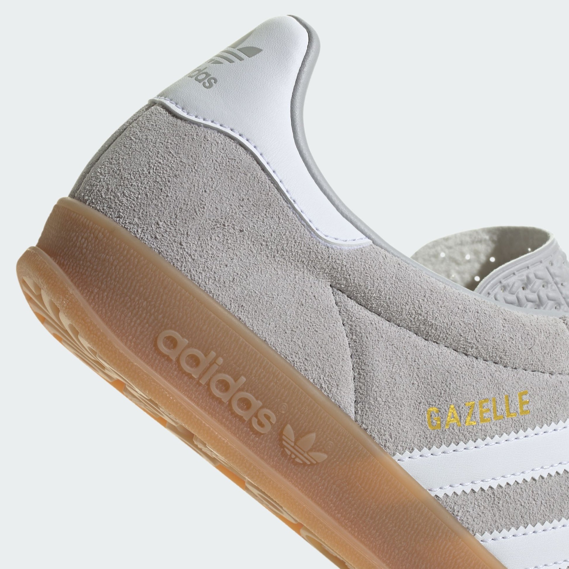 adidas Gazelle Indoor Grey Cloud White Gold Metallic