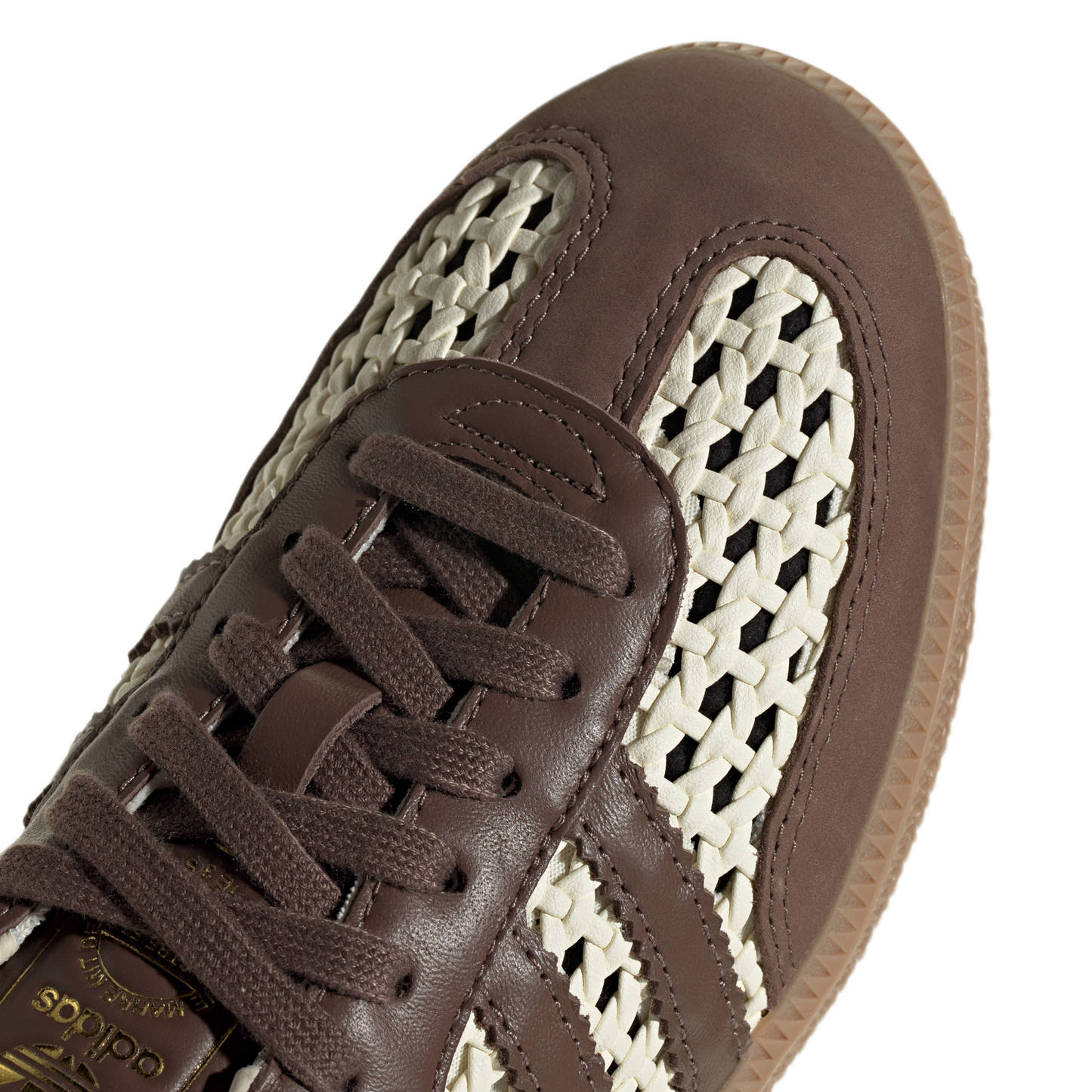 adidas Samba OG Basketweave Cream White Earth Strata (Women's)
