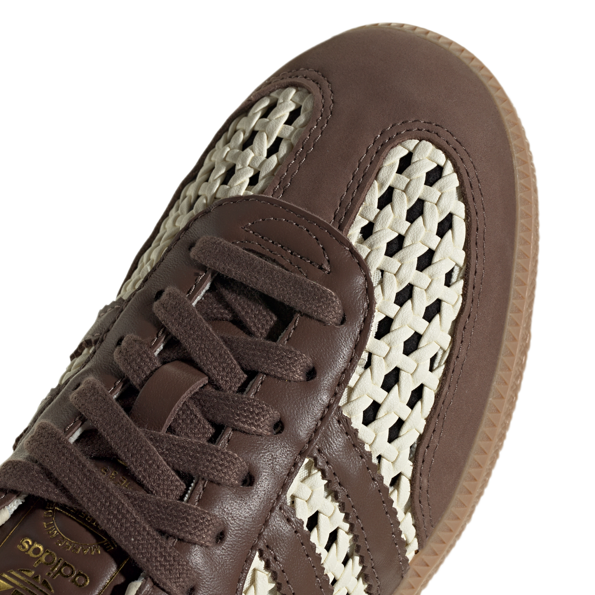 adidas Samba OG Basketweave Cream White Earth Strata (Women's)