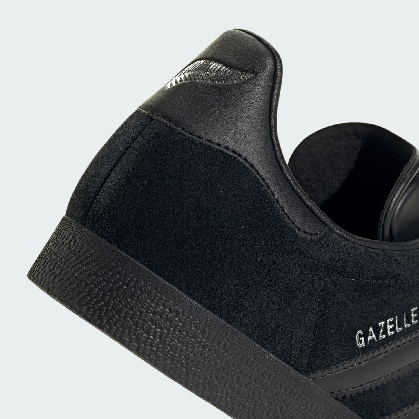 adidas Gazelle All Black Silver Metallic