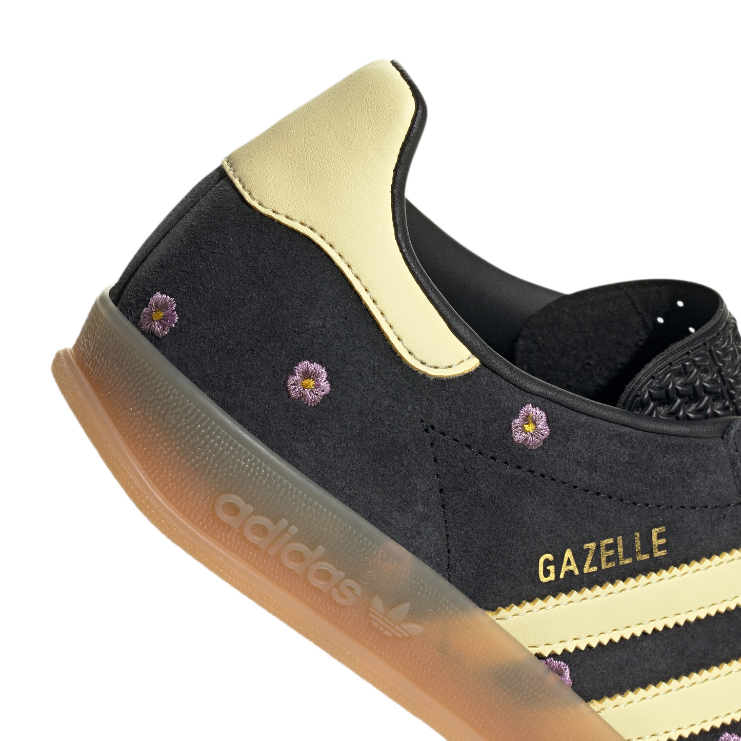 adidas Gazelle Indoor Core Black Almost Yellow Floral (Women's)
