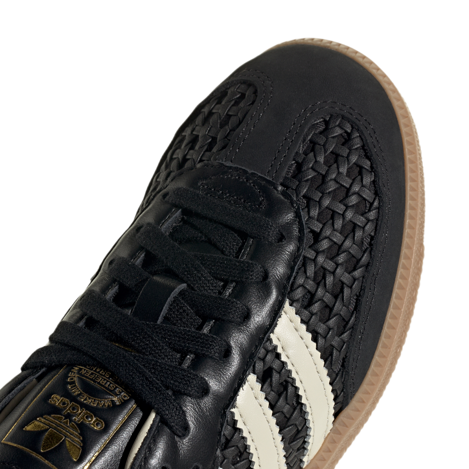 adidas Samba OG Basketweave Black Cream White (Women's)