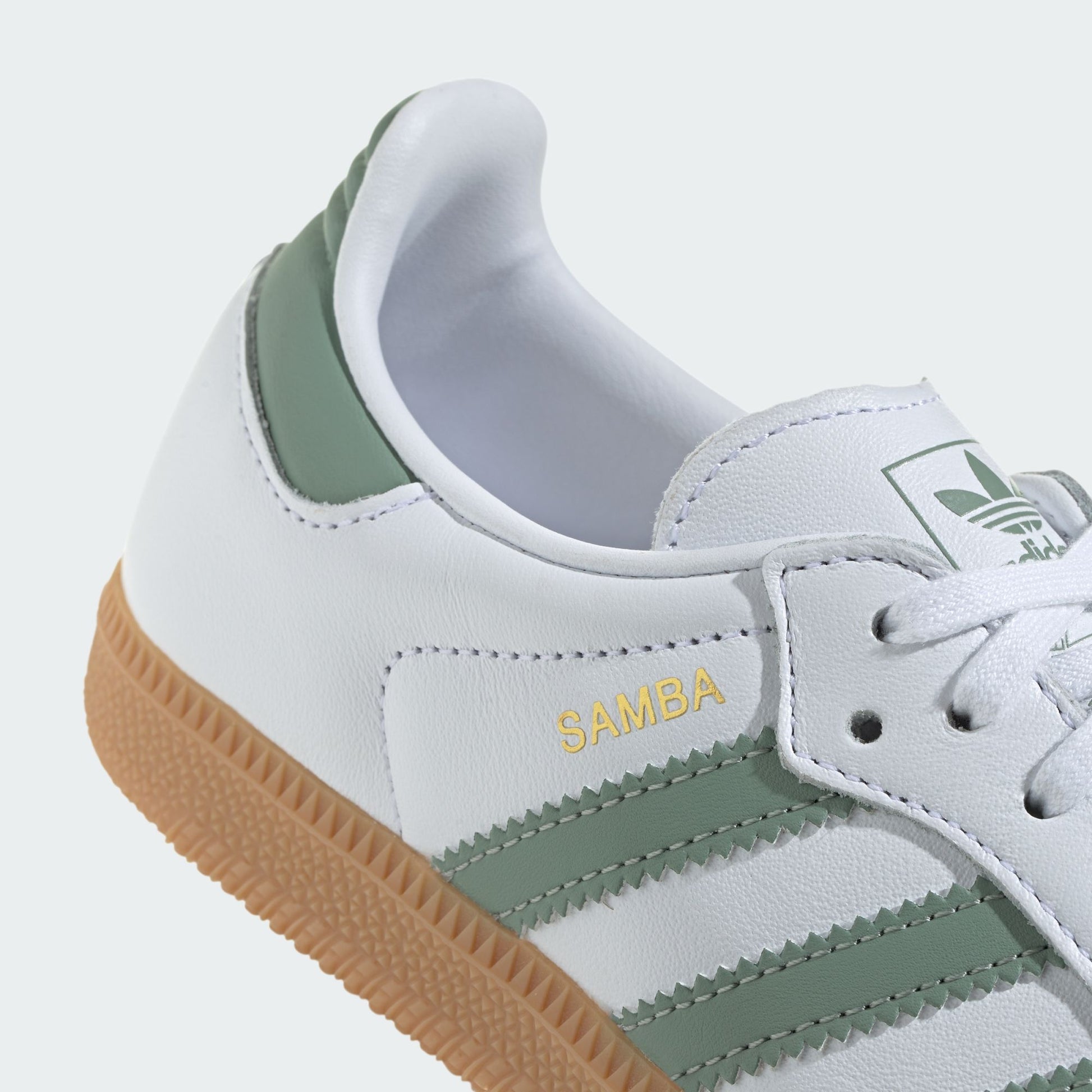 adidas Samba OG Cloud White Silver Green (GS)