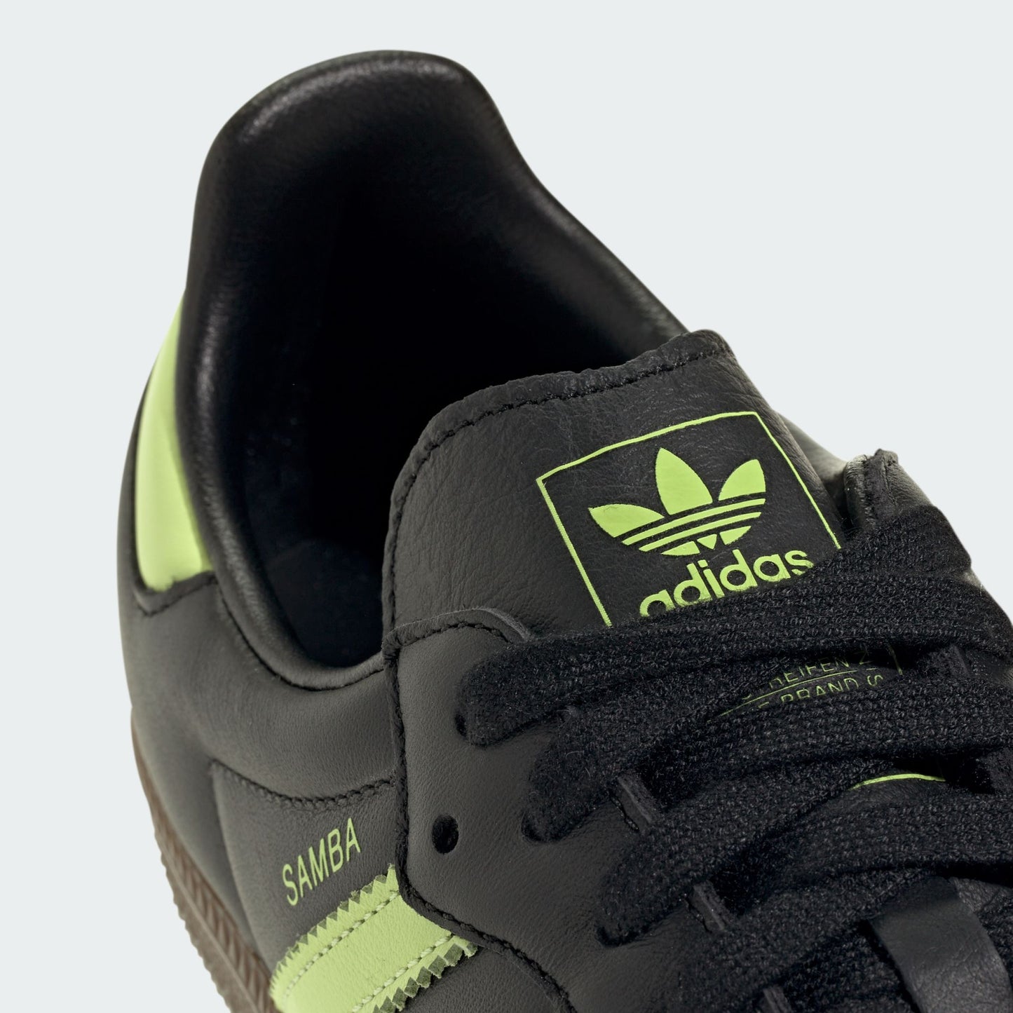 adidas Samba OG Black Pulse Lime (Women's)