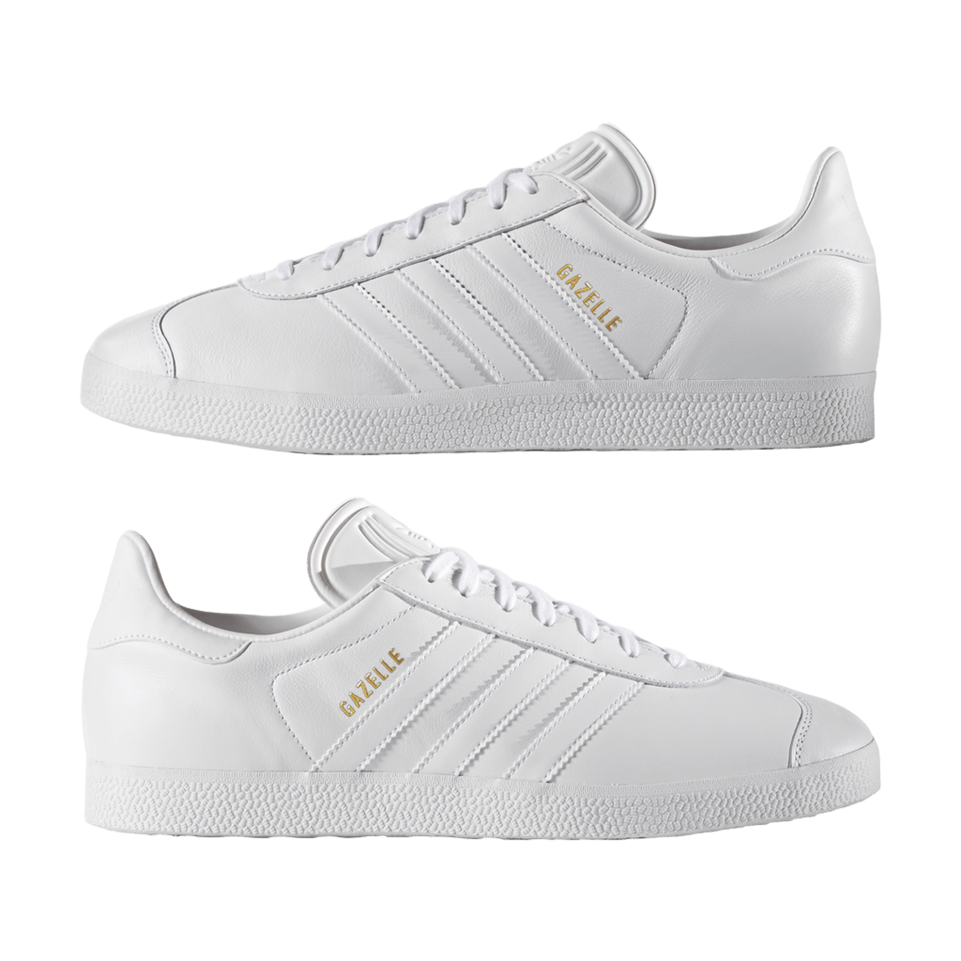 adidas Gazelle White/White-Gold Metallic