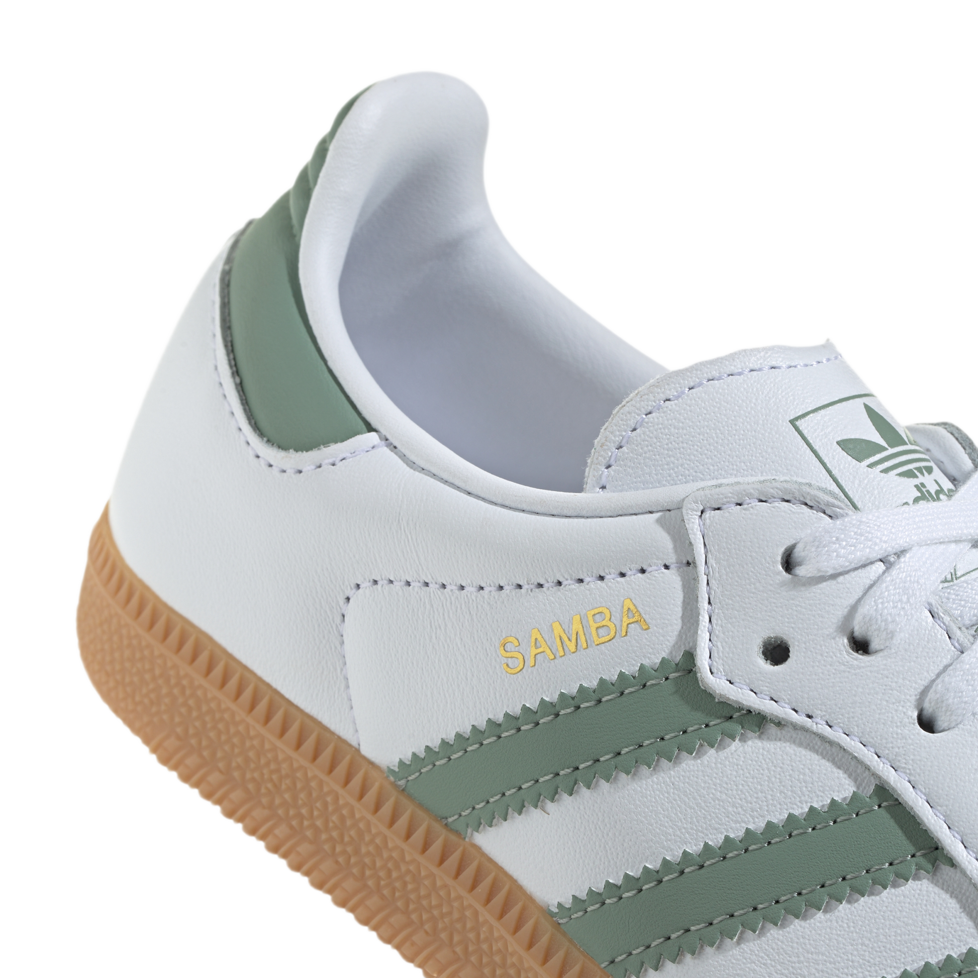 adidas Samba OG Cloud White Silver Green (GS)