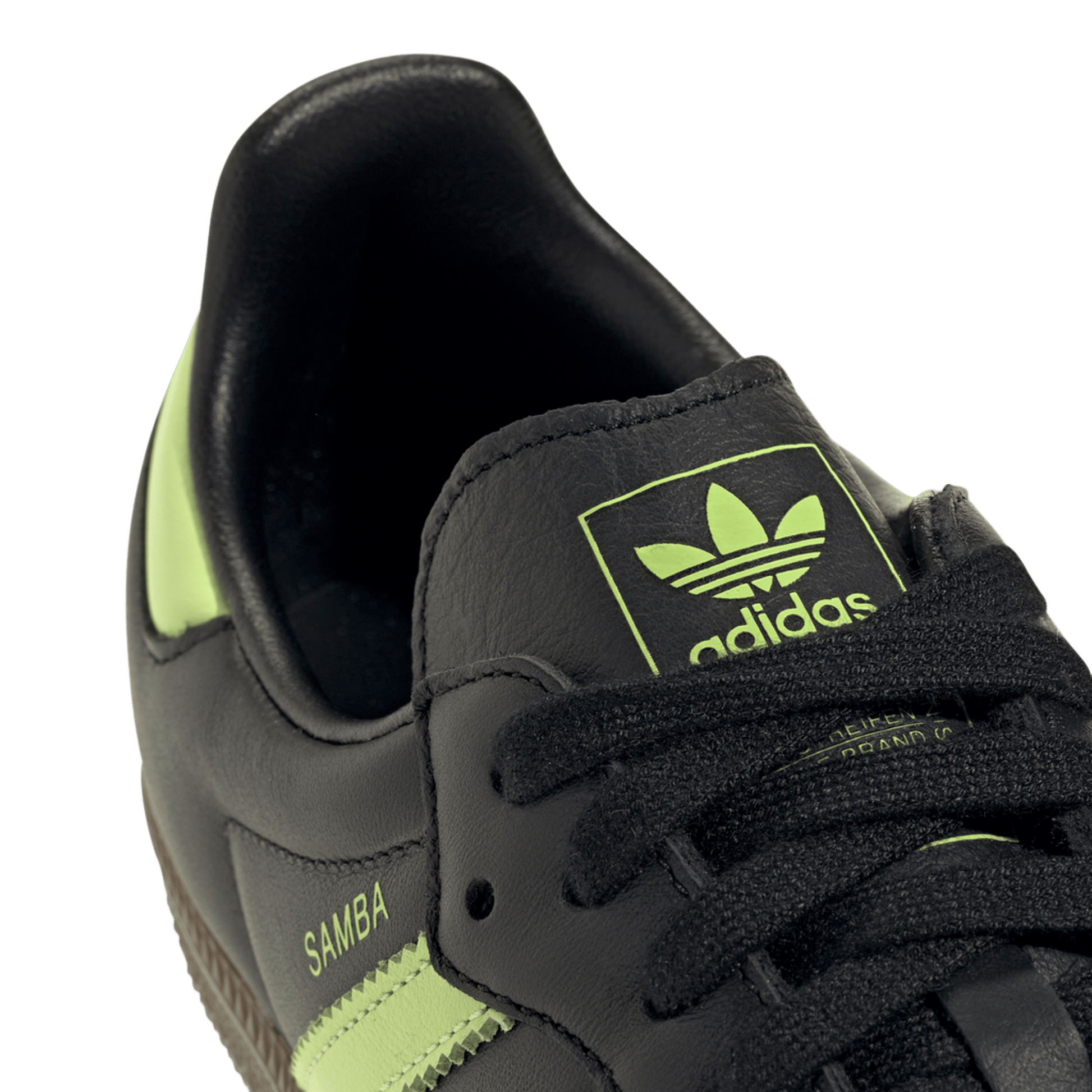 adidas Samba OG Black Pulse Lime (Women's)